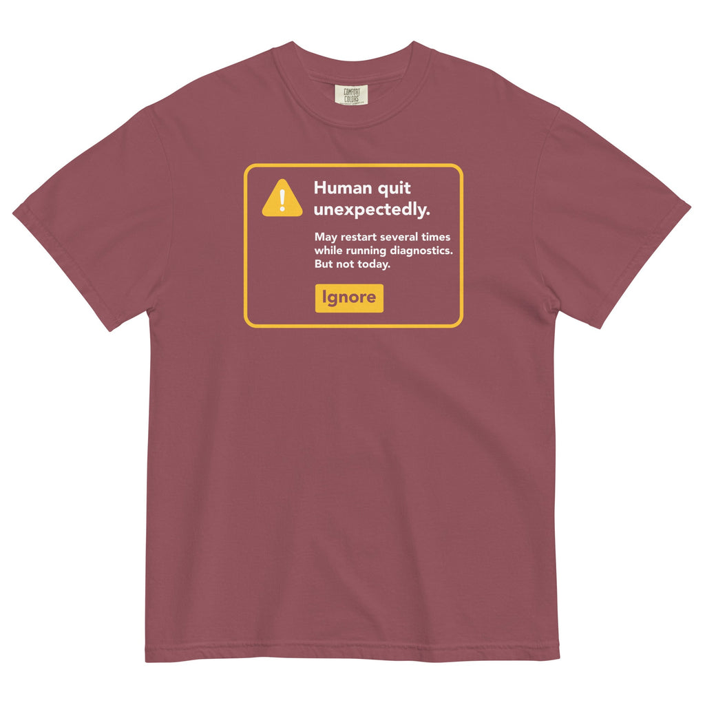 Human Quit Unexpectedly Men's Relaxed Fit Tee Hoodie, Sweatshirt | CoreVibeTees.com (Image 3)