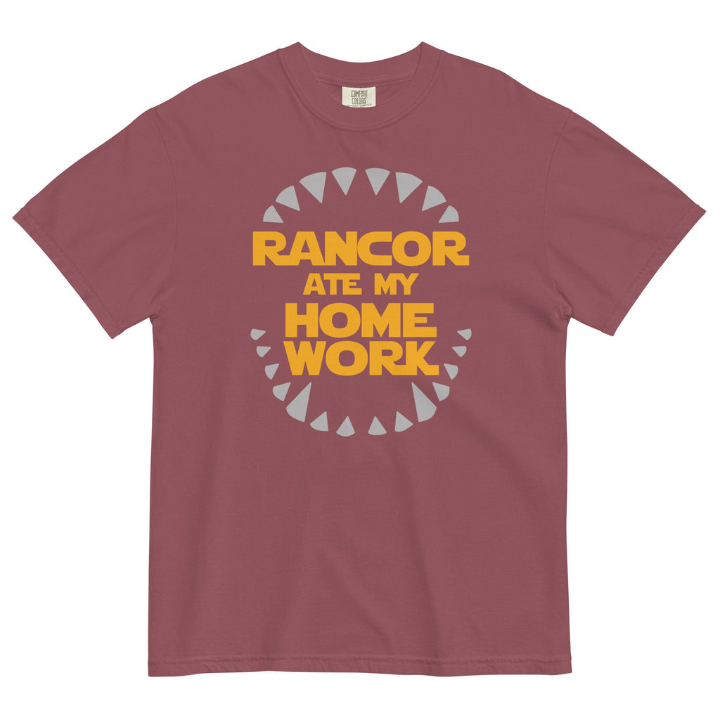 Rancor Ate My Homework Men's Relaxed Fit Tee Hoodie, Sweatshirt | CoreVibeTees.com (Image 3)