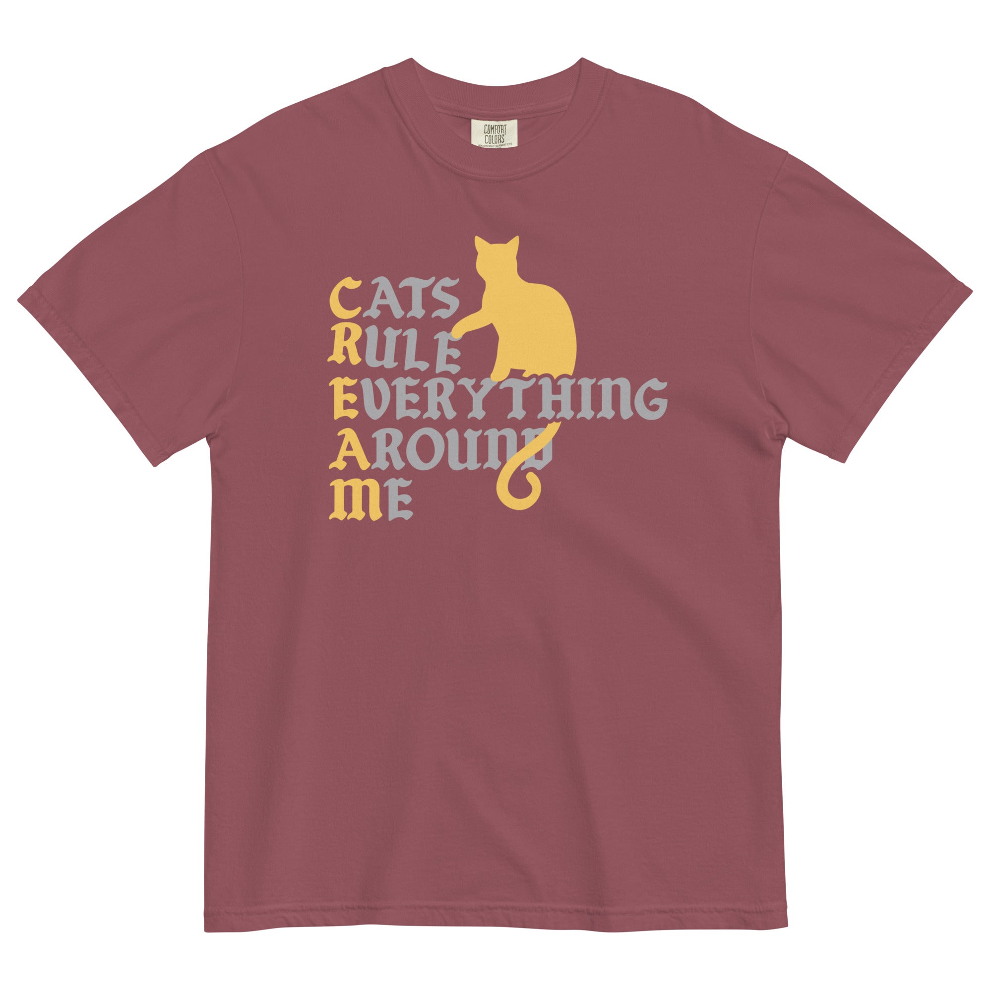 Cats Rule Everything Around Me Men's Relaxed Fit Tee Hoodie, Sweatshirt | CoreVibeTees.com (Image 4)