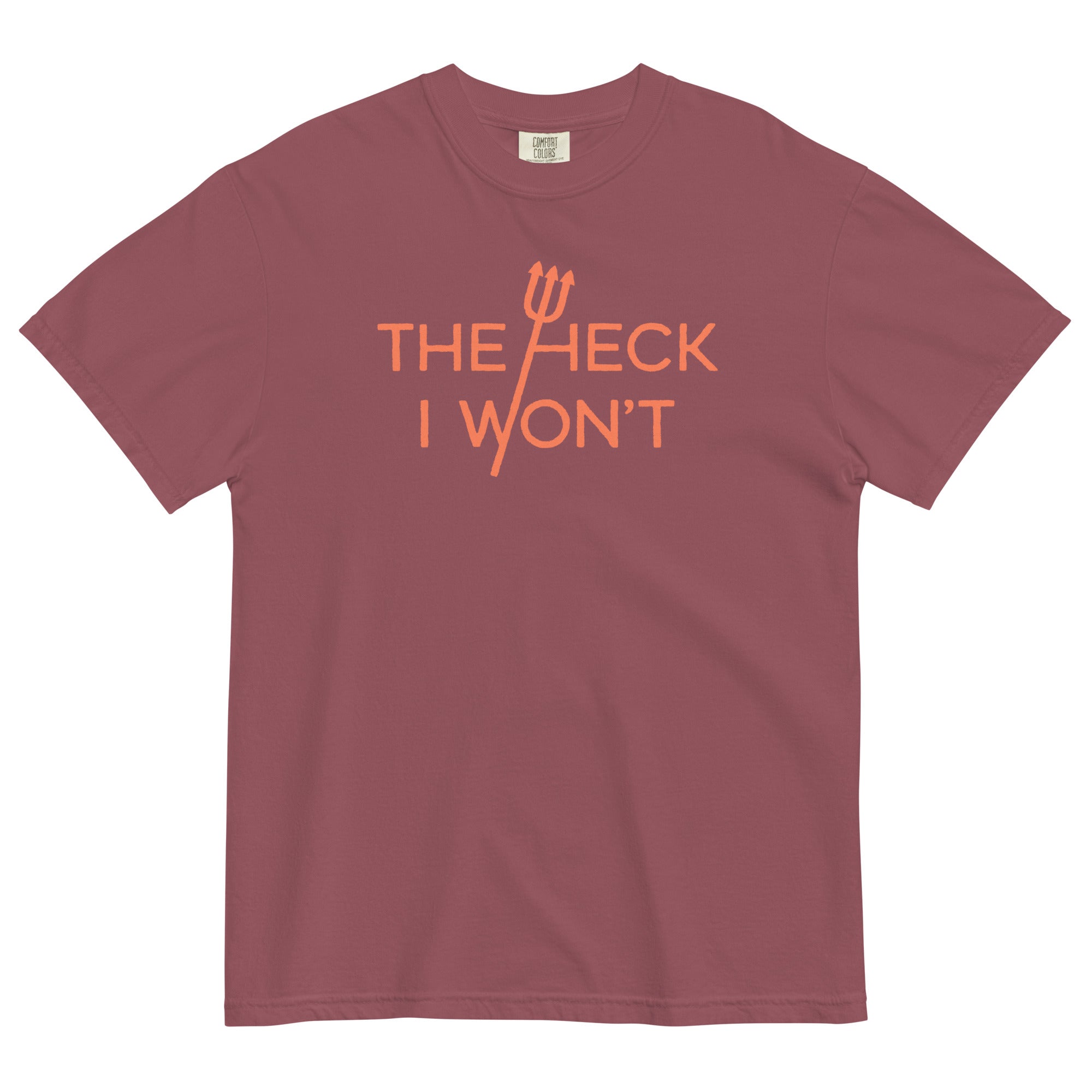 The Heck I Won't Men's Relaxed Fit Tee Hoodie, Sweatshirt | CoreVibeTees.com (Image 4)