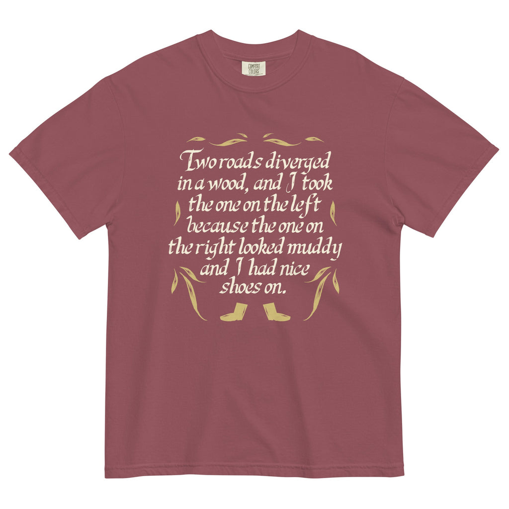 Two Roads Diverged Men's Relaxed Fit Tee Hoodie, Sweatshirt | CoreVibeTees.com (Image 4)