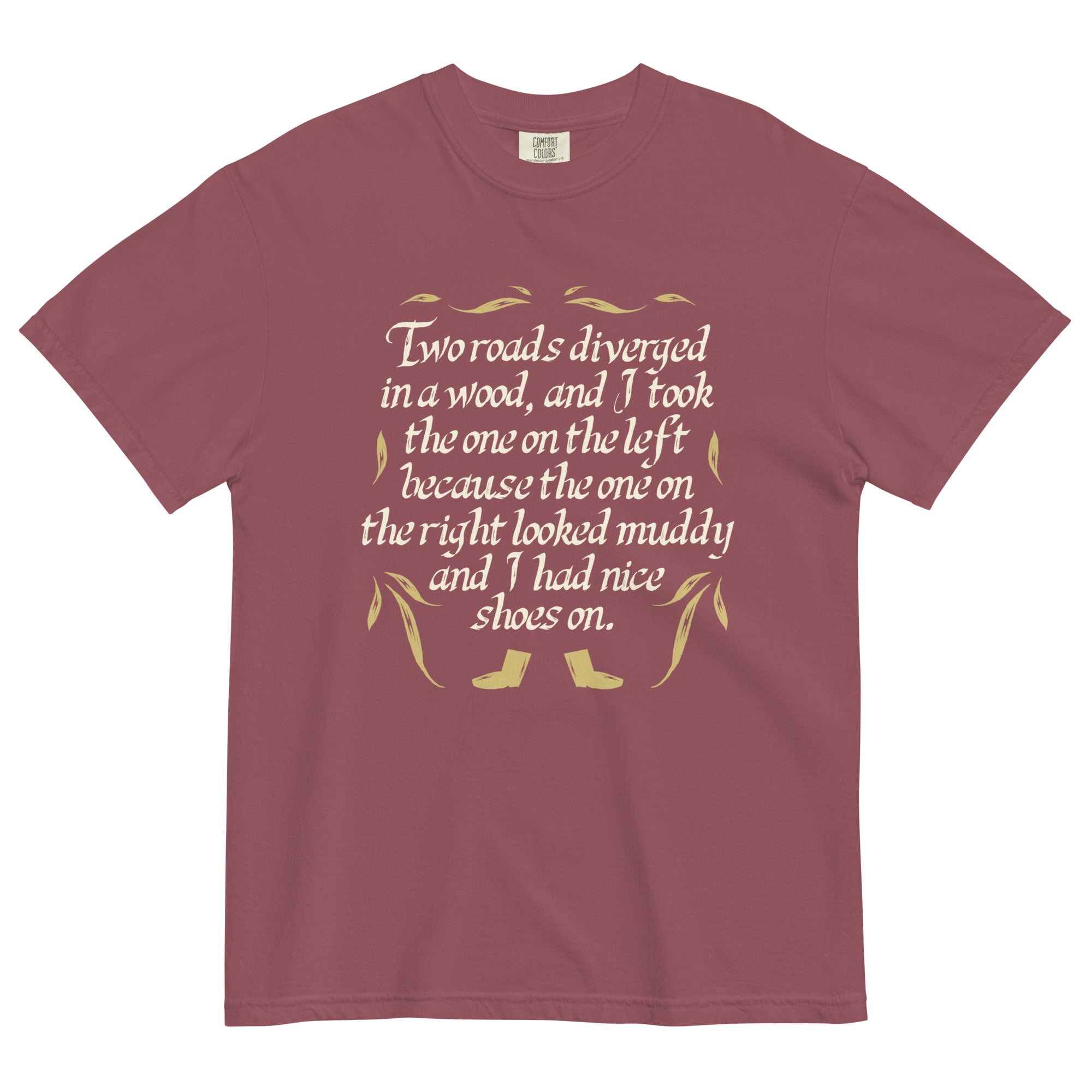 Two Roads Diverged Men's Relaxed Fit Tee Hoodie, Sweatshirt | CoreVibeTees.com (Image 4)