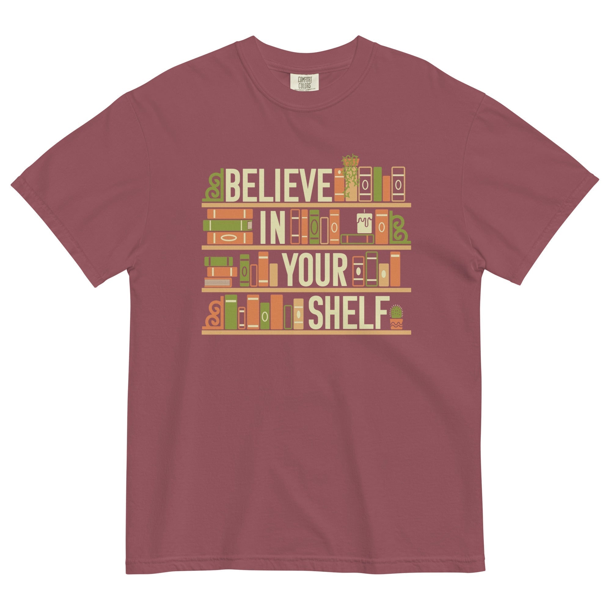 Believe In Your Shelf Men's Relaxed Fit Tee Hoodie, Sweatshirt | CoreVibeTees.com (Image 4)