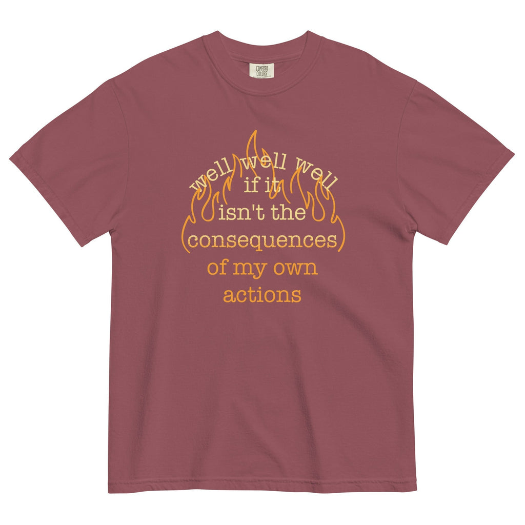 The Consequences Of My Own Actions Men's Relaxed Fit Tee Hoodie, Sweatshirt | CoreVibeTees.com (Image 4)