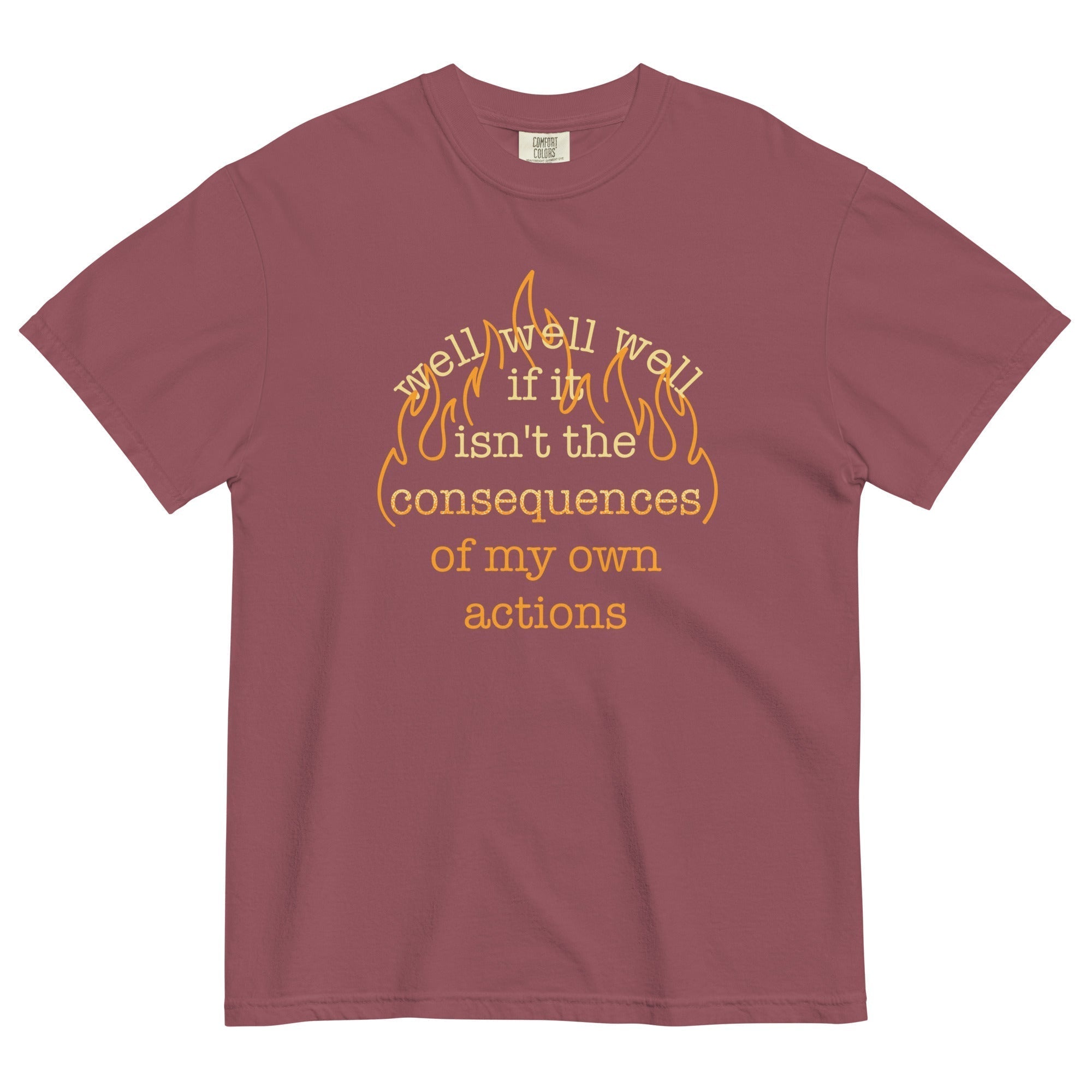 The Consequences Of My Own Actions Men's Relaxed Fit Tee Hoodie, Sweatshirt | CoreVibeTees.com (Image 4)