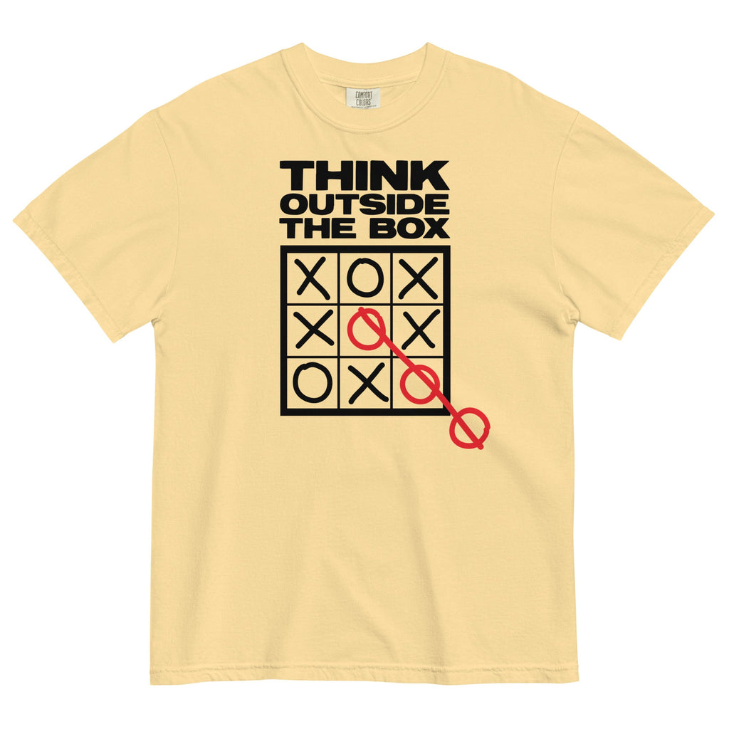 Think Outside The Box Men's Relaxed Fit Tee Hoodie, Sweatshirt | CoreVibeTees.com (Image 5)