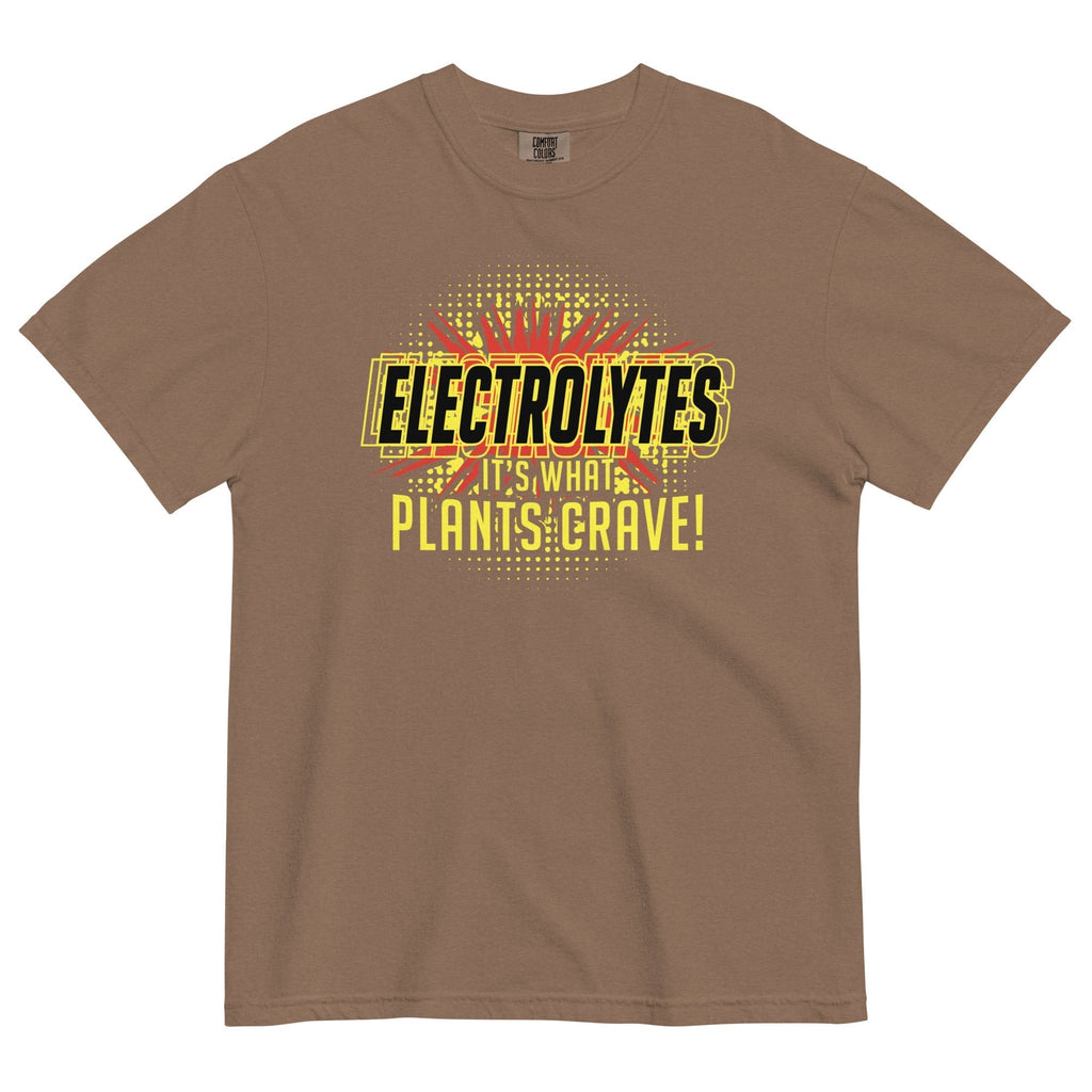 Electrolytes, It's What Plants Crave! Men's Relaxed Fit Tee Hoodie, Sweatshirt | CoreVibeTees.com (Image 5)