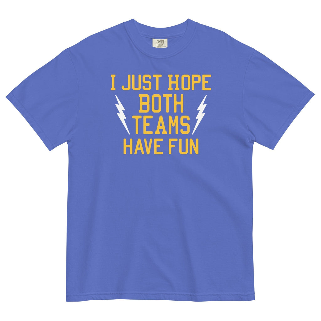 I Just Hope Both Teams Have Fun Men's Relaxed Fit Tee Hoodie, Sweatshirt | CoreVibeTees.com (Image 4)