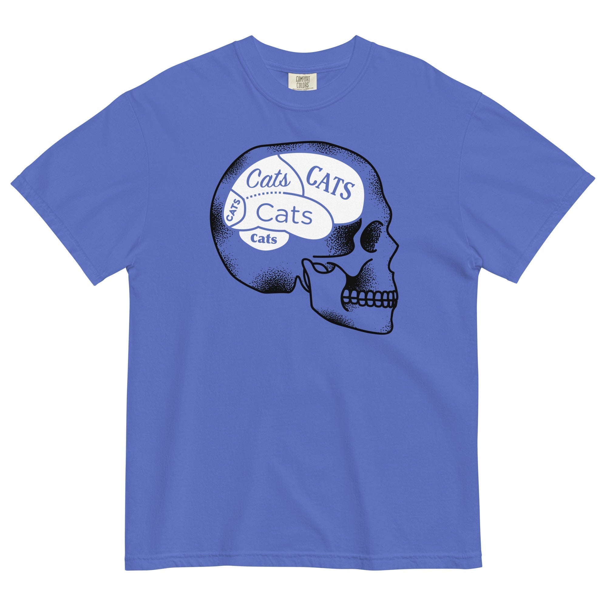 Cats On The Brain Men's Relaxed Fit Tee Hoodie, Sweatshirt | CoreVibeTees.com (Image 3)