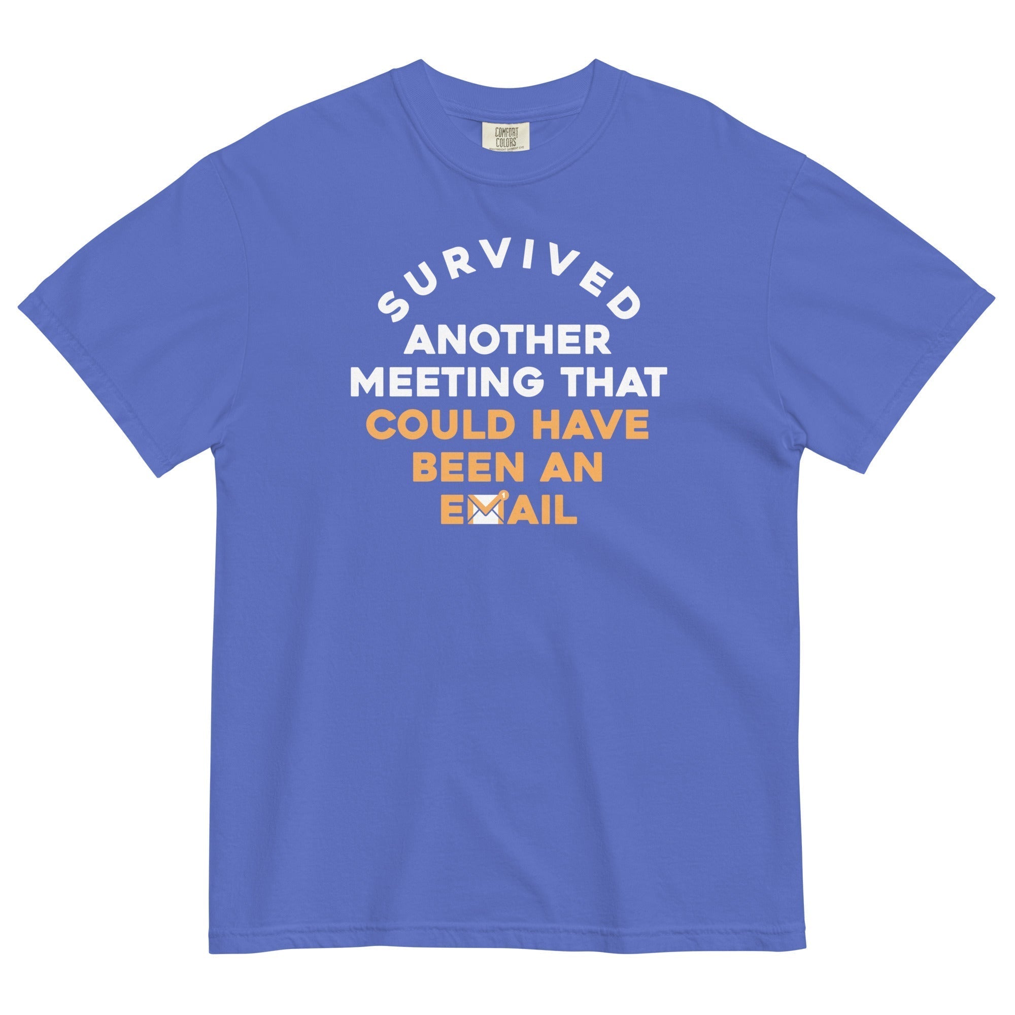 Survived Another Meeting Men's Relaxed Fit Tee Hoodie, Sweatshirt | CoreVibeTees.com (Image 3)