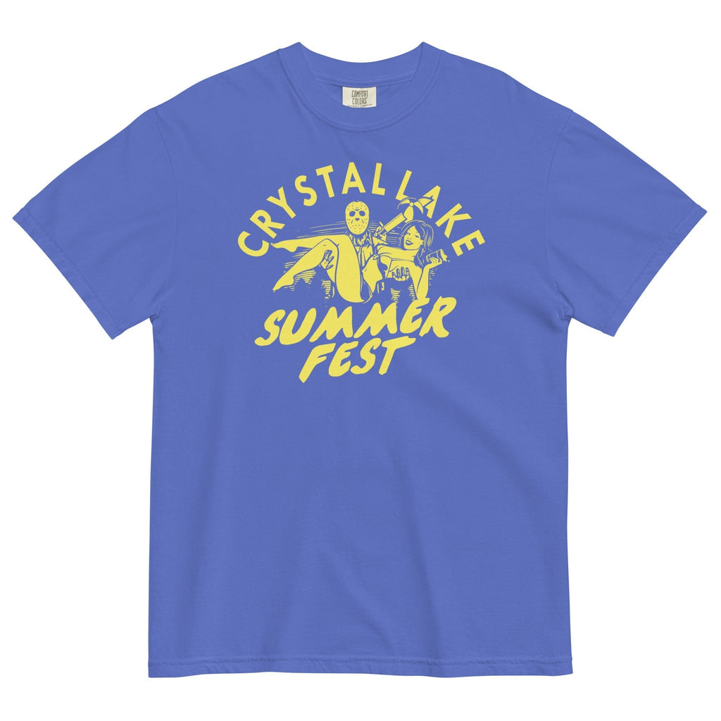 Crystal Lake Summer Fest Men's Relaxed Fit Tee Hoodie, Sweatshirt | CoreVibeTees.com (Image 4)