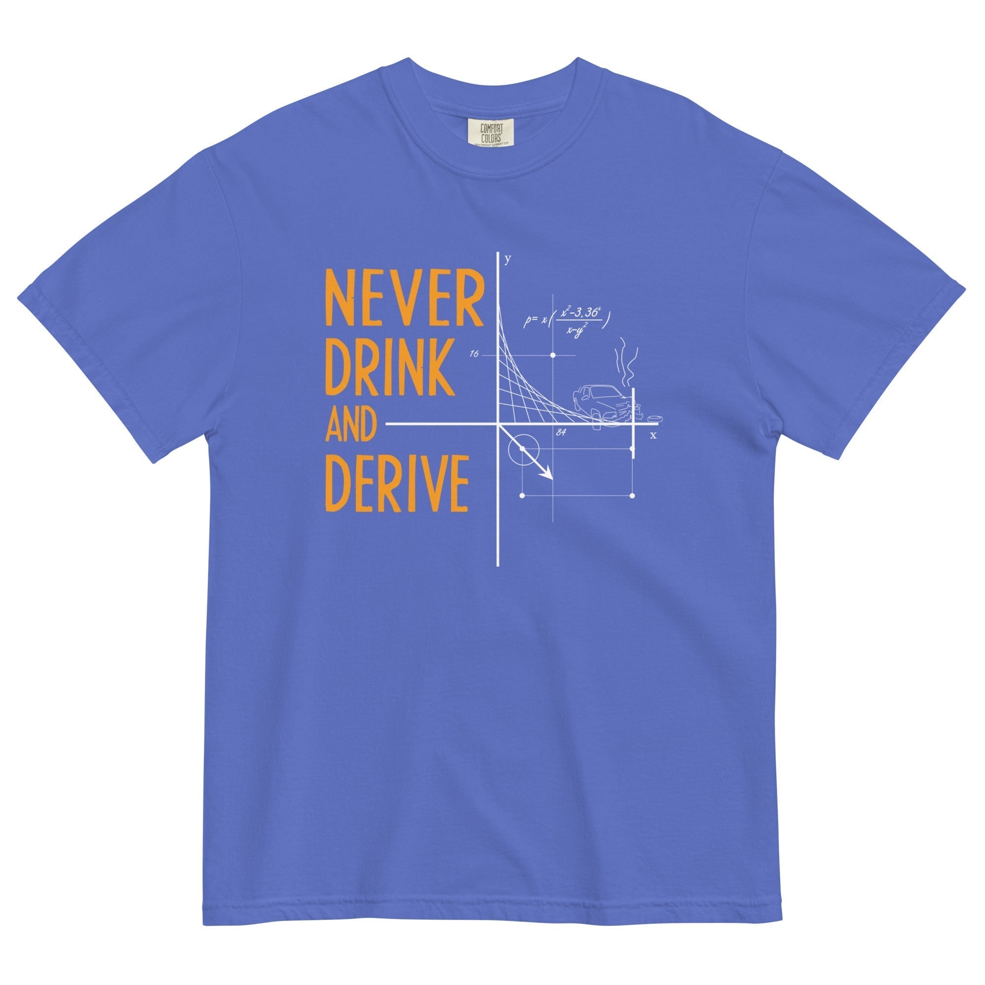 Never Drink and Derive Men's Relaxed Fit Tee Hoodie, Sweatshirt | CoreVibeTees.com (Image 1)