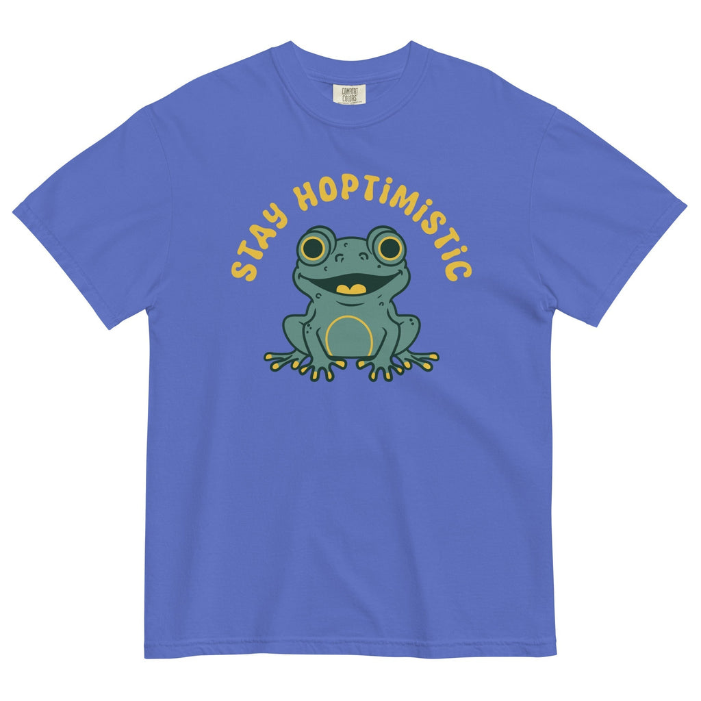 Stay Hoptimistic Men's Relaxed Fit Tee Hoodie, Sweatshirt | CoreVibeTees.com (Image 2)