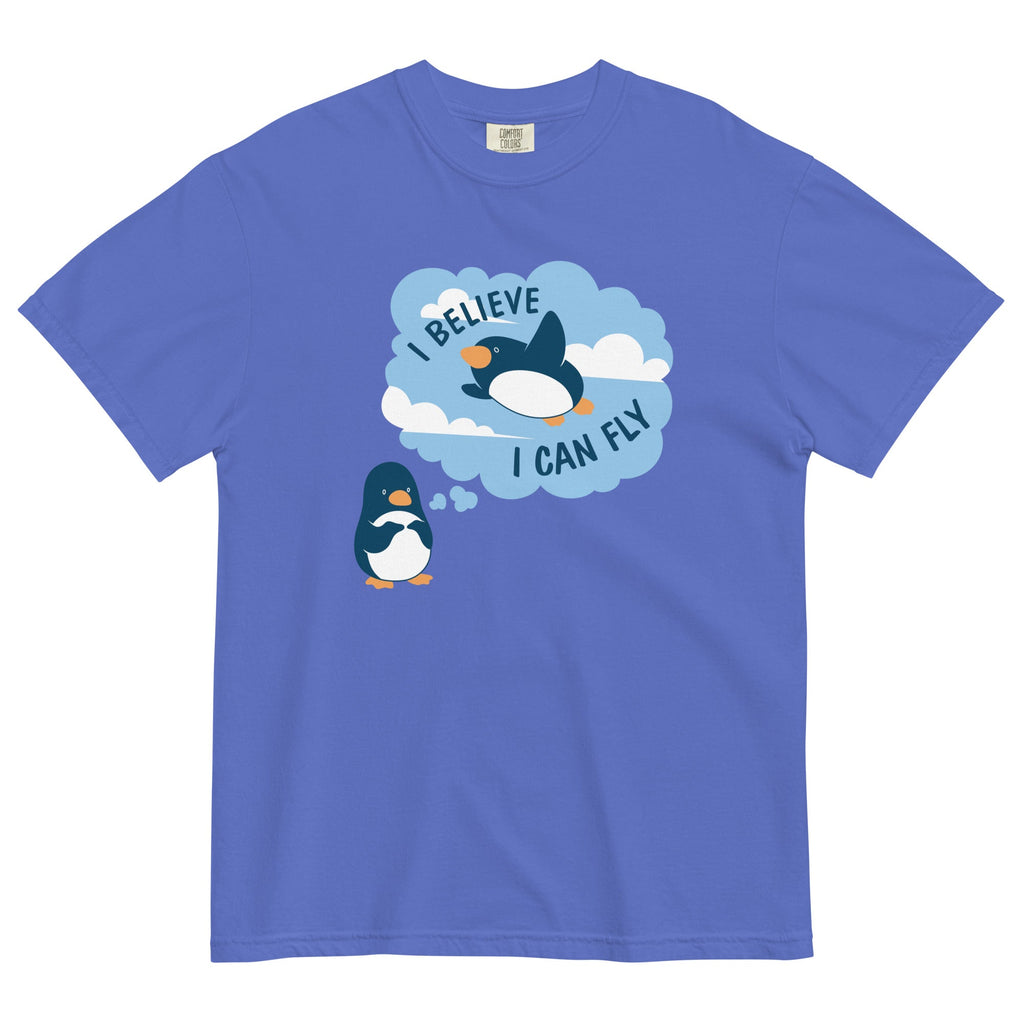 I Believe I Can Fly Men's Relaxed Fit Tee Hoodie, Sweatshirt | CoreVibeTees.com (Image 2)
