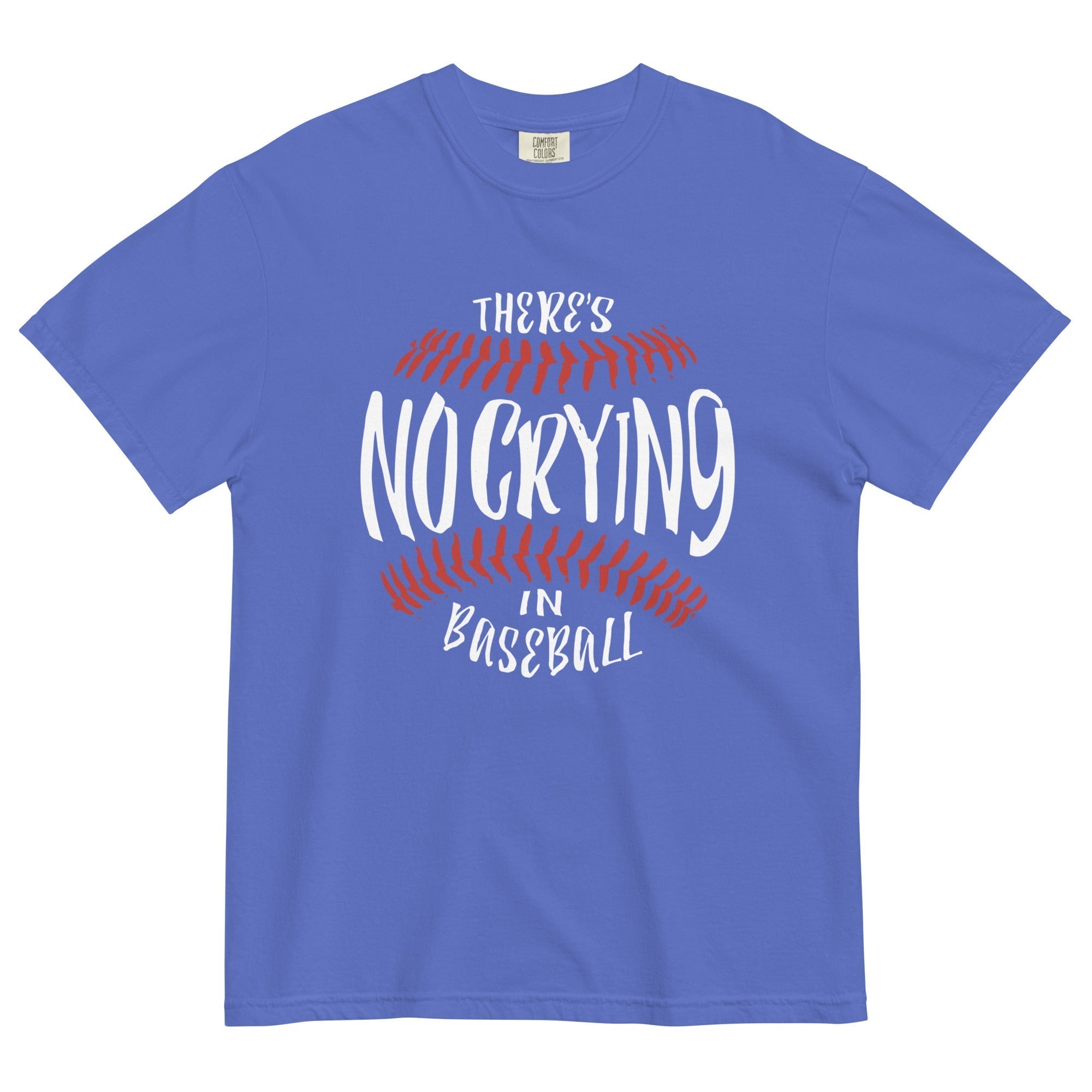 There's No Crying In Baseball Men's Relaxed Fit Tee Hoodie, Sweatshirt | CoreVibeTees.com (Image 5)