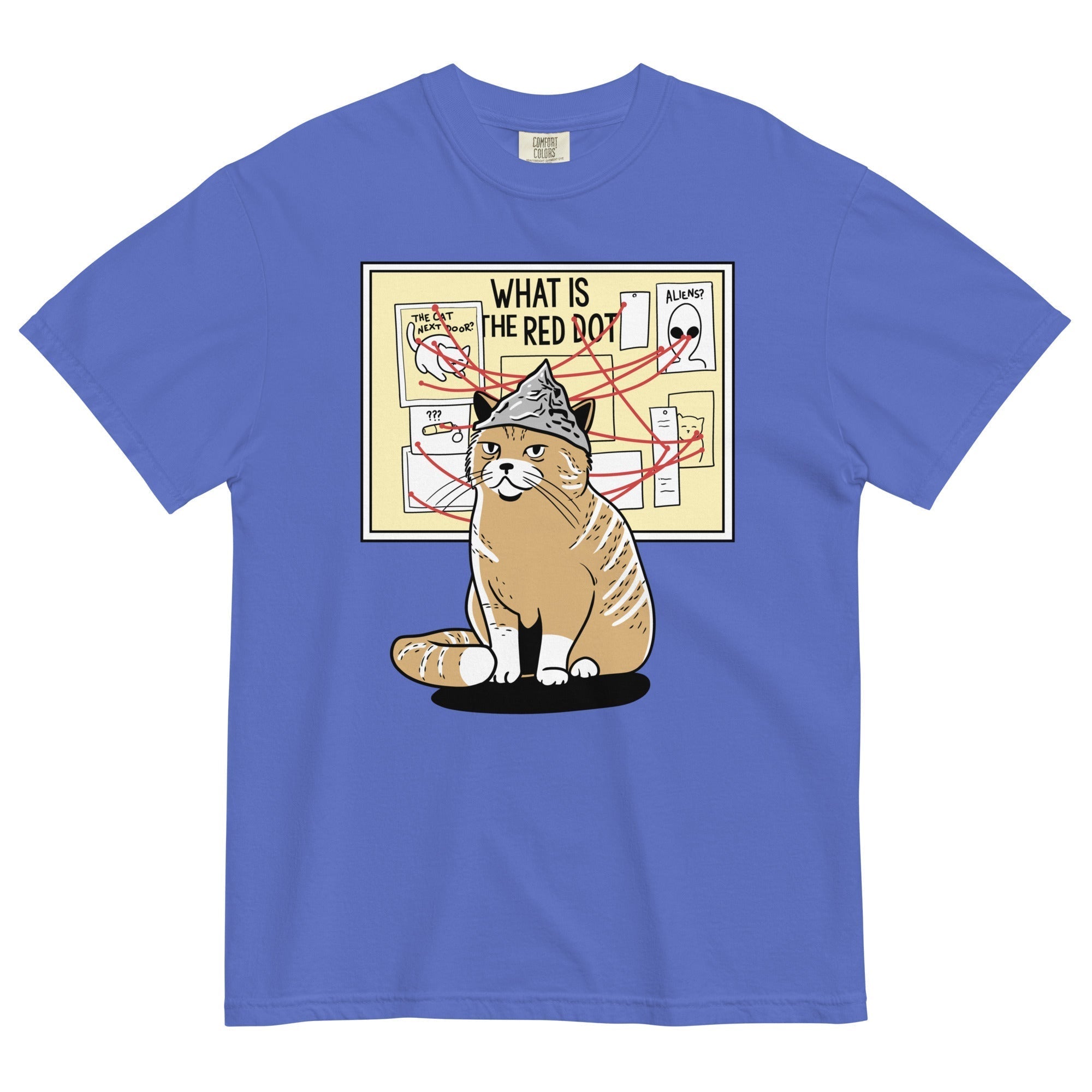 What Is The Red Dot? Men's Relaxed Fit Tee Hoodie, Sweatshirt | CoreVibeTees.com (Image 1)