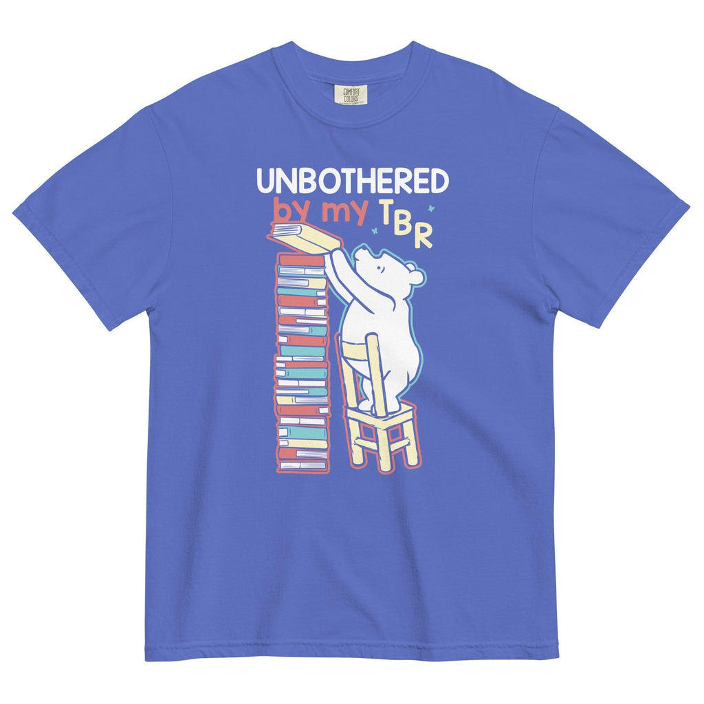 Unbothered By My TBR Men's Relaxed Fit Tee Hoodie, Sweatshirt | CoreVibeTees.com (Image 5)