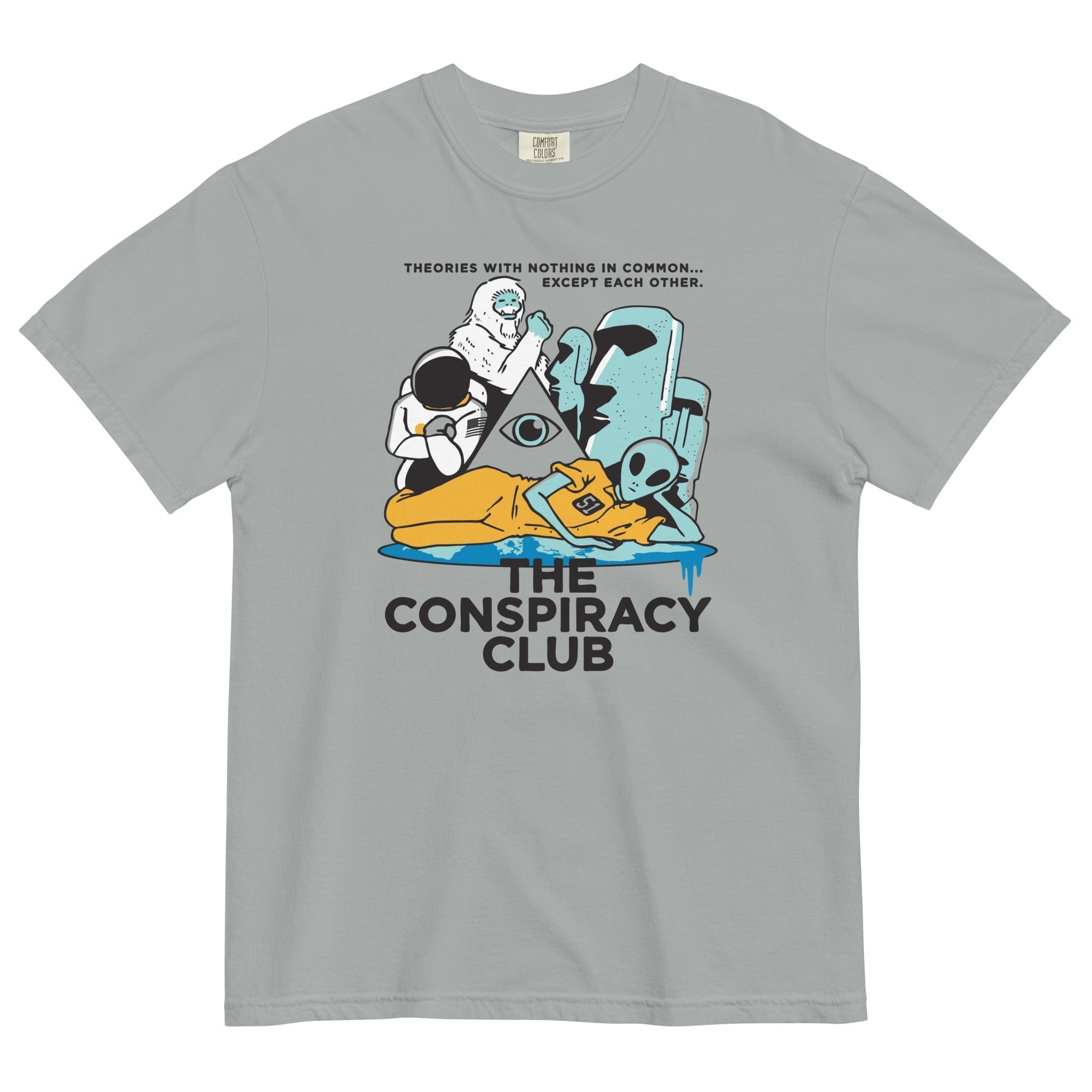 The Conspiracy Club Men's Relaxed Fit Tee Hoodie, Sweatshirt | CoreVibeTees.com (Image 1)