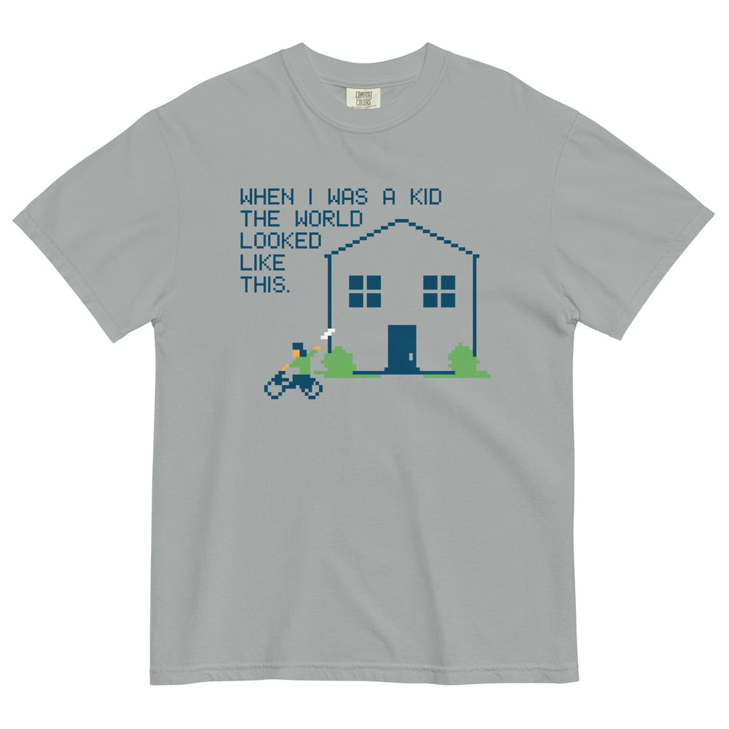 When I Was A Kid The World Men's Relaxed Fit Tee Hoodie, Sweatshirt | CoreVibeTees.com (Image 4)