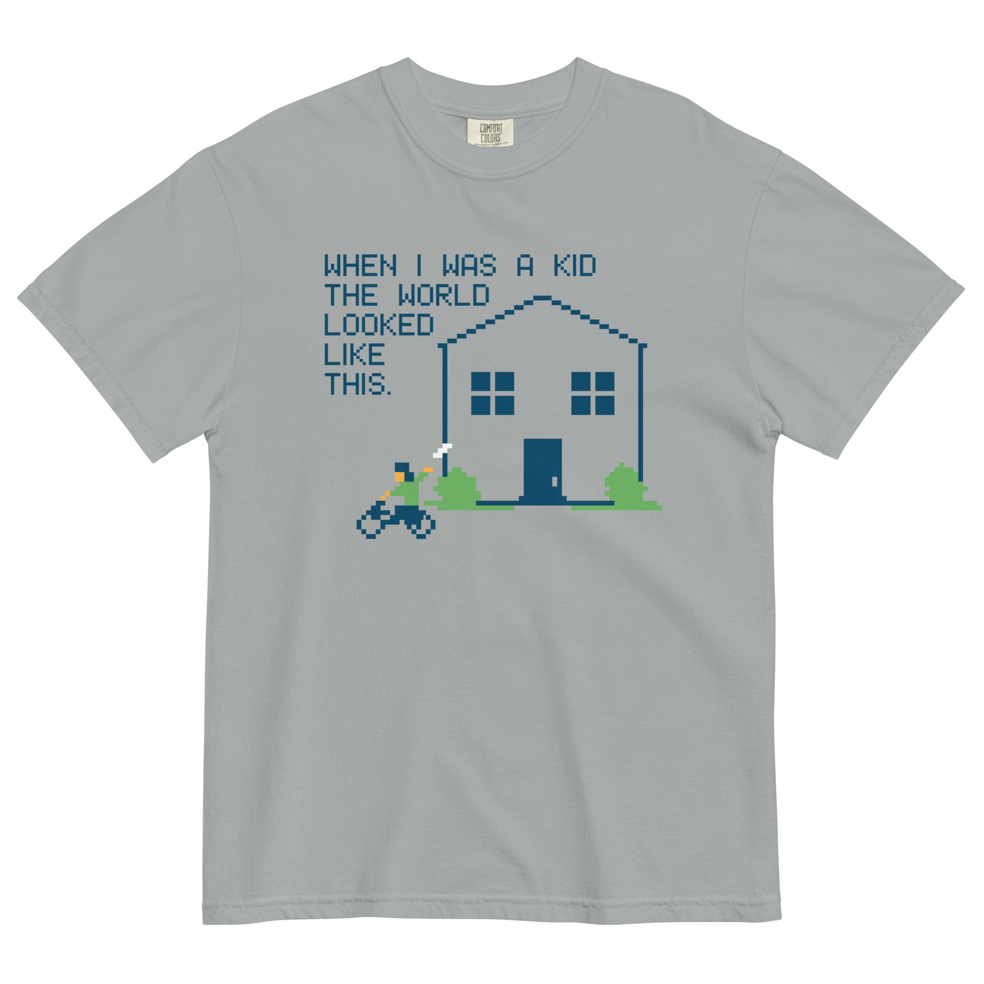 When I Was A Kid The World Men's Relaxed Fit Tee Hoodie, Sweatshirt | CoreVibeTees.com (Image 4)