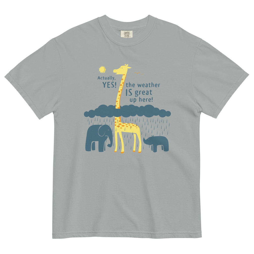 The Weather Is Great Up Here! Men's Relaxed Fit Tee Hoodie, Sweatshirt | CoreVibeTees.com (Image 3)