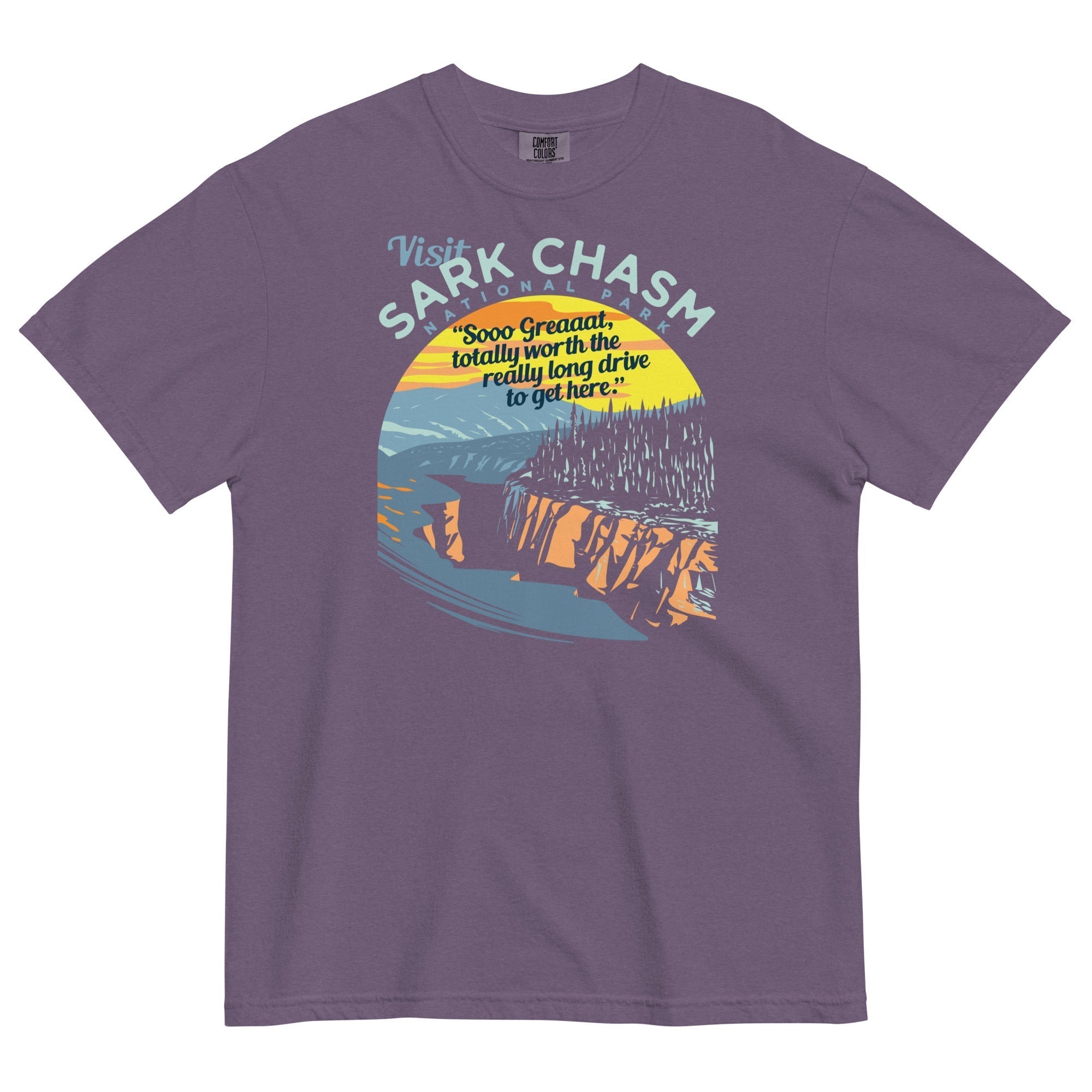 Visit Sark Chasm Men's Relaxed Fit Tee Hoodie, Sweatshirt | CoreVibeTees.com (Image 4)