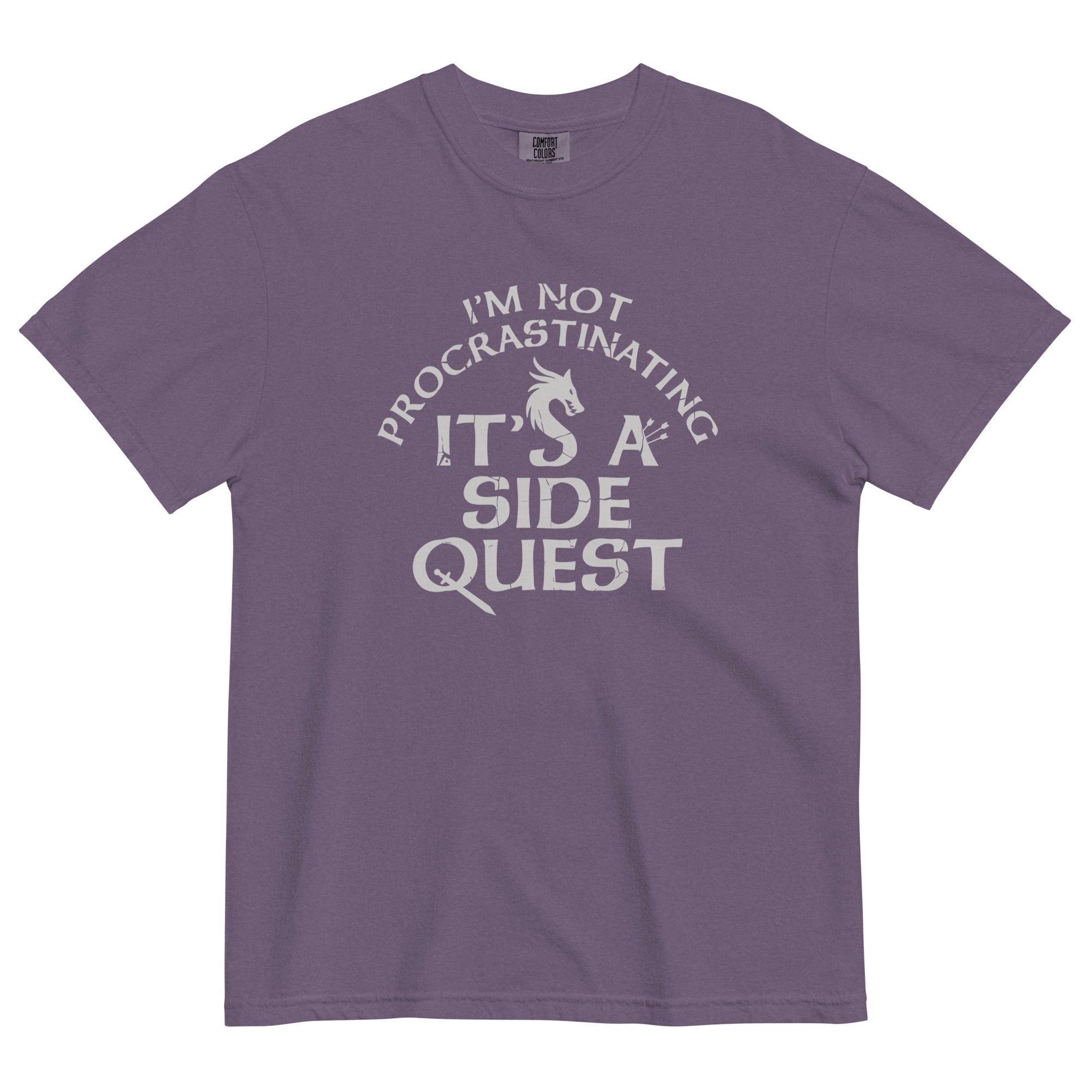 I'm Not Procrastinating, It's A Side Quest Men's Relaxed Fit Tee Hoodie, Sweatshirt | CoreVibeTees.com (Image 5)