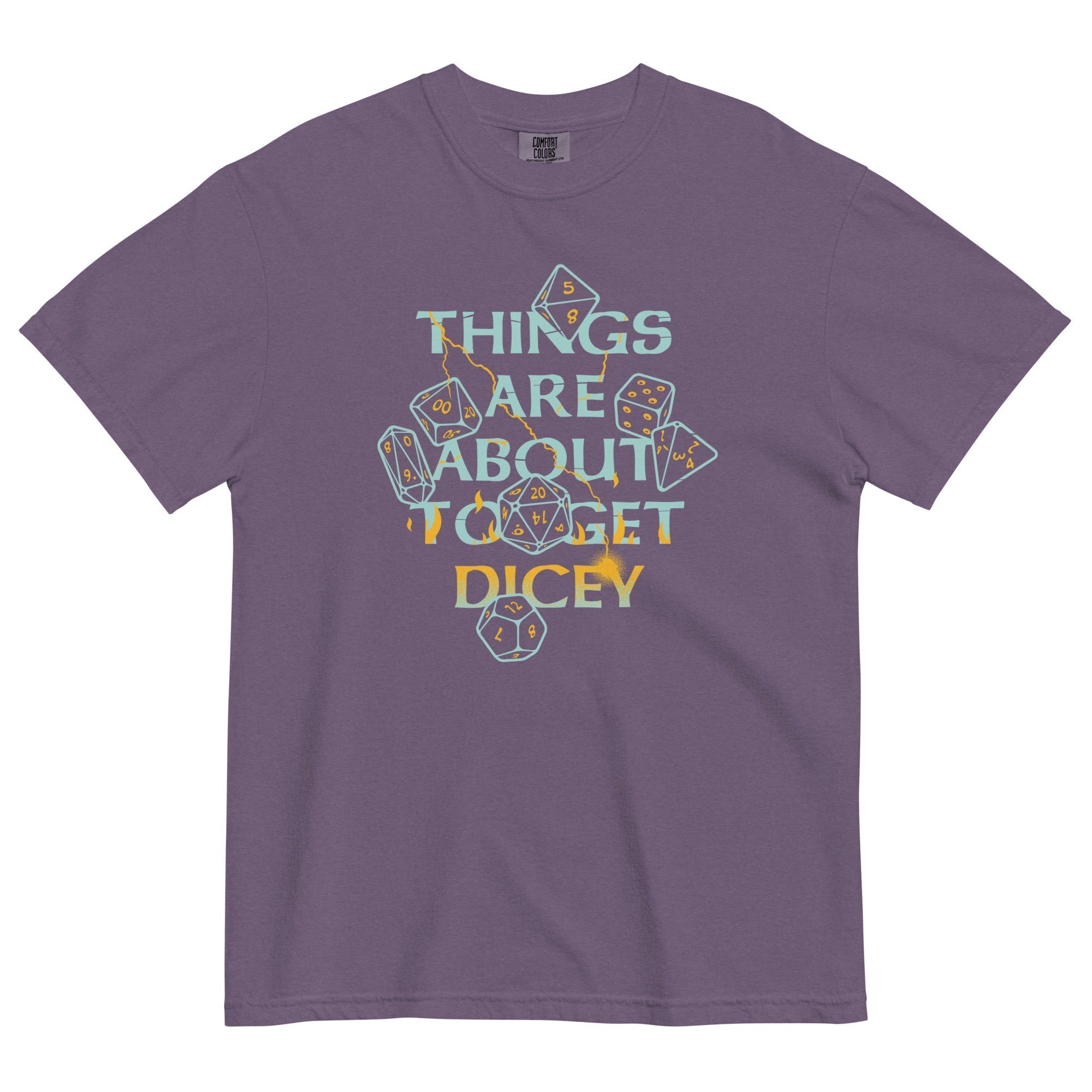 Things Are About To Get Dicey Men's Relaxed Fit Tee Hoodie, Sweatshirt | CoreVibeTees.com (Image 4)
