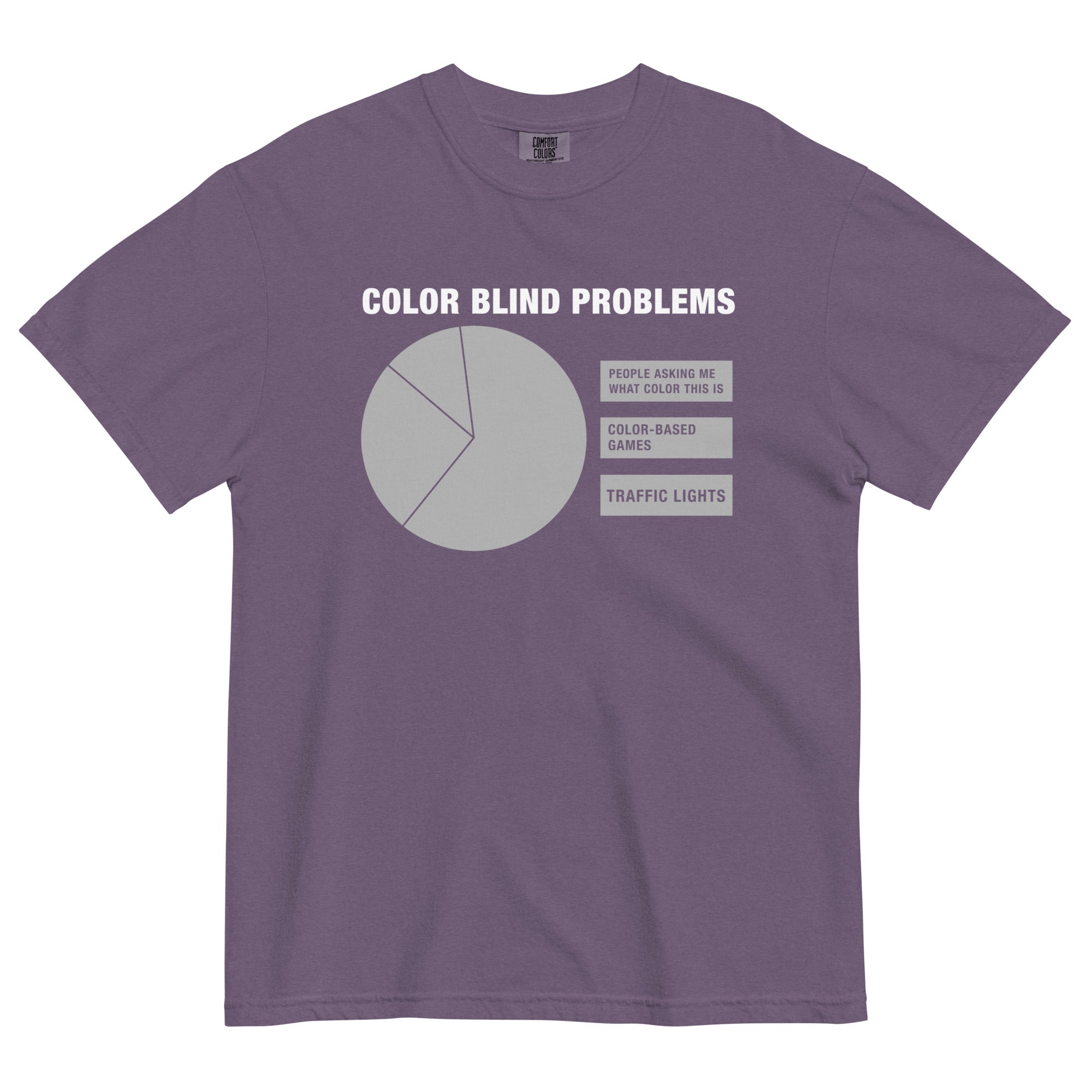 Color Blind Problems Men's Relaxed Fit Tee Hoodie, Sweatshirt | CoreVibeTees.com (Image 5)