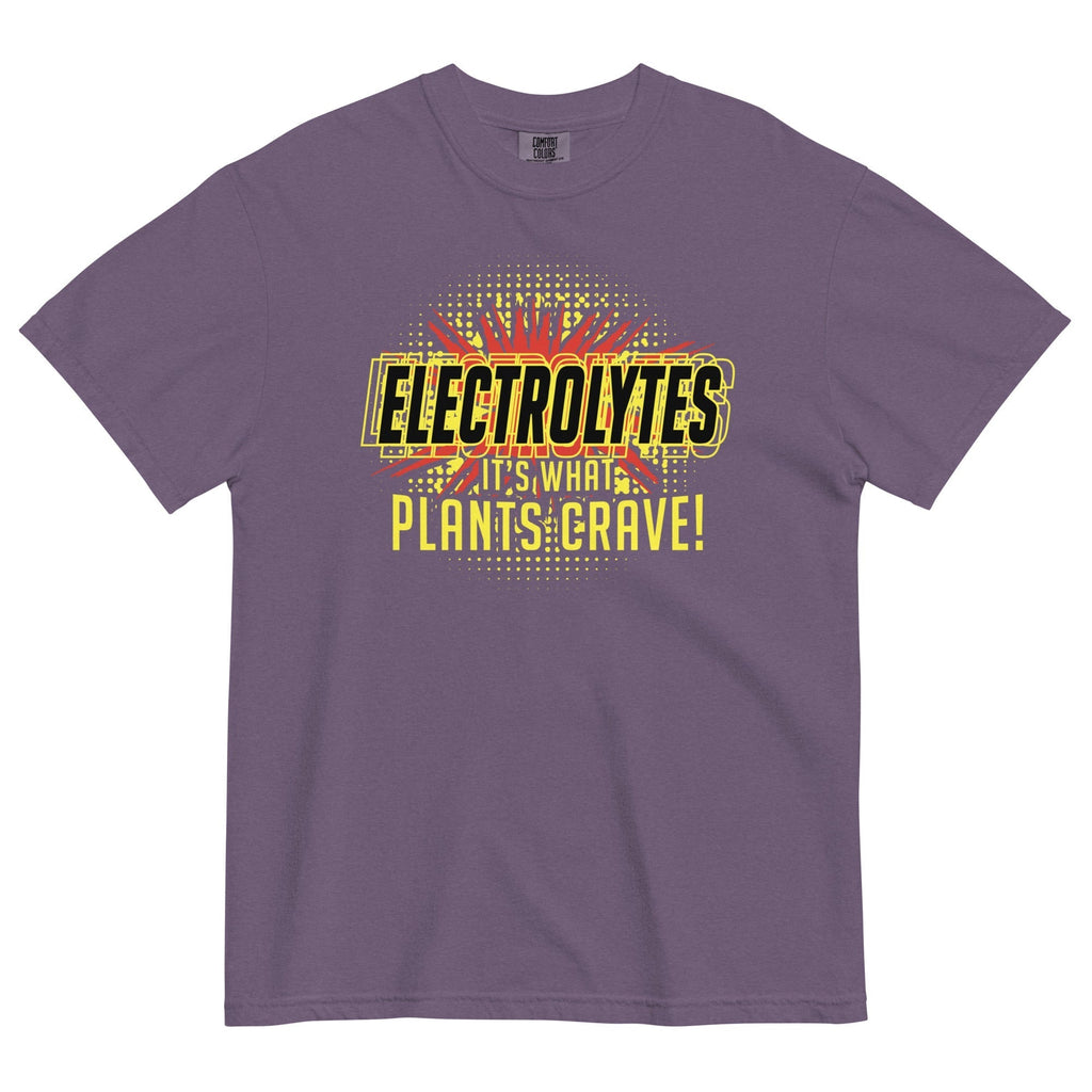 Electrolytes, It's What Plants Crave! Men's Relaxed Fit Tee Hoodie, Sweatshirt | CoreVibeTees.com (Image 3)
