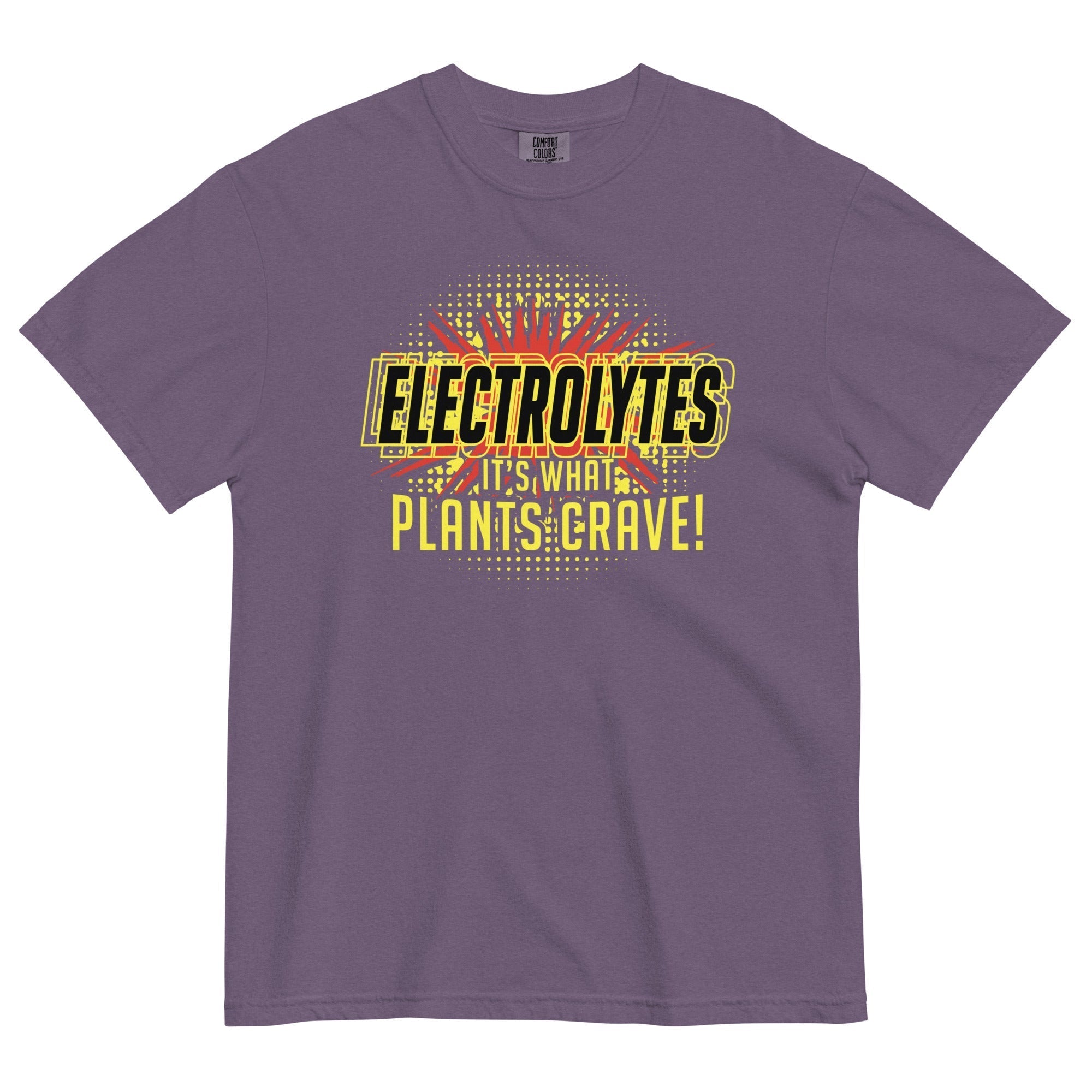 Electrolytes, It's What Plants Crave! Men's Relaxed Fit Tee Hoodie, Sweatshirt | CoreVibeTees.com (Image 3)