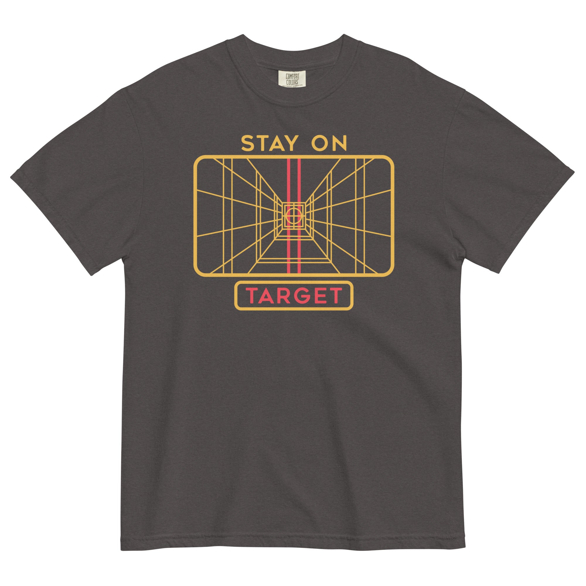 Stay On Target Men's Relaxed Fit Tee Hoodie, Sweatshirt | CoreVibeTees.com (Image 3)
