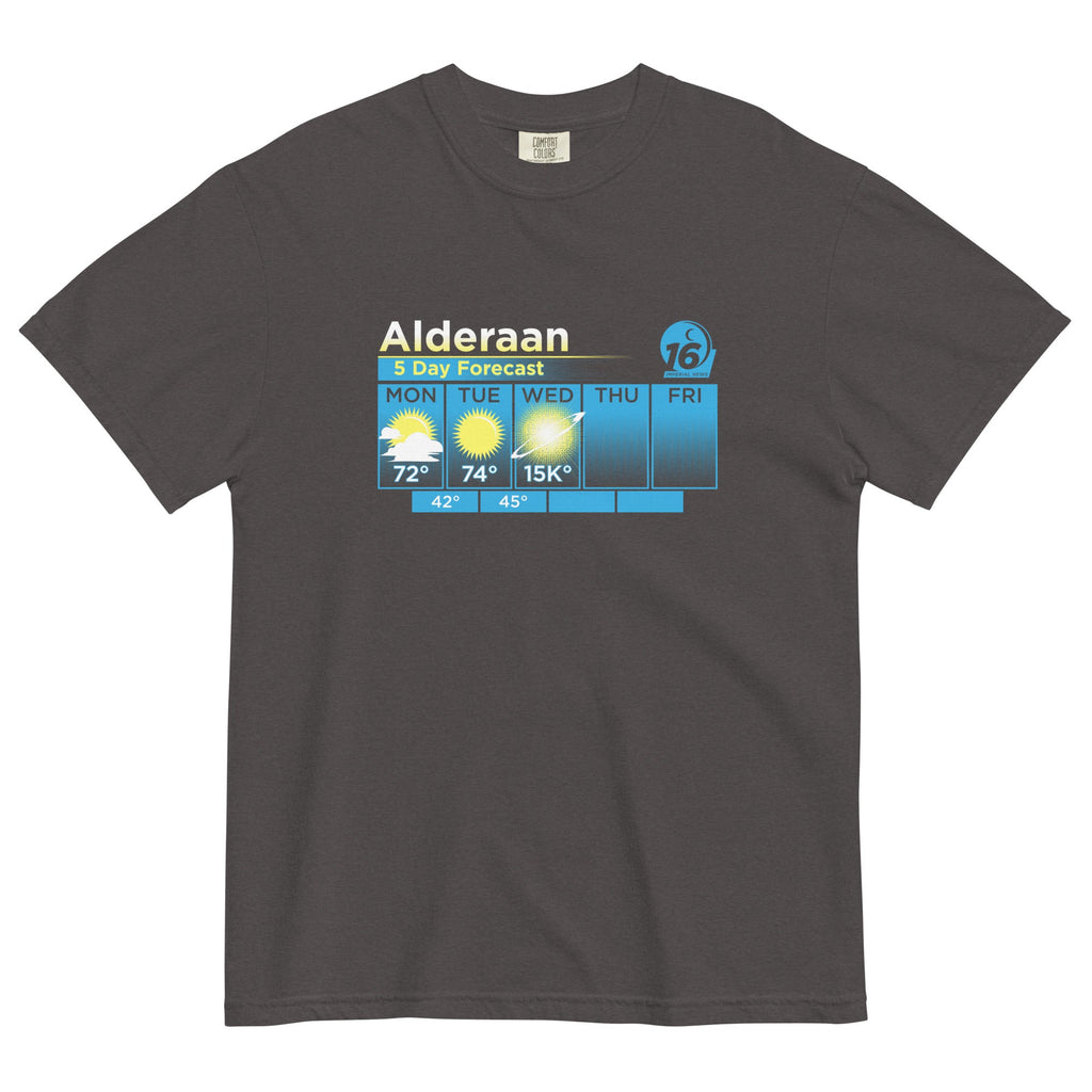 Alderaan 5 Day Forecast Men's Relaxed Fit Tee Hoodie, Sweatshirt | CoreVibeTees.com (Image 3)