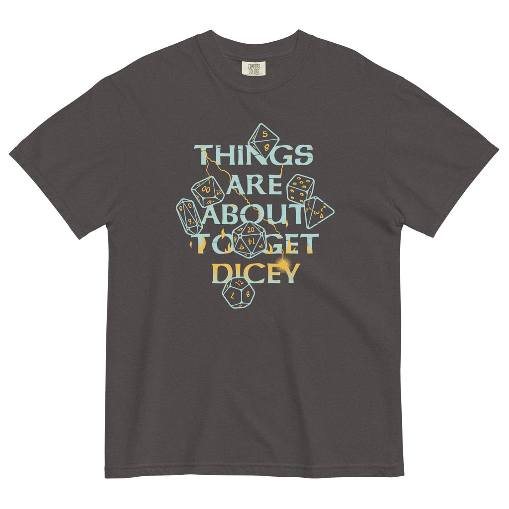 Things Are About To Get Dicey Men's Relaxed Fit Tee Hoodie, Sweatshirt | CoreVibeTees.com (Image 3)