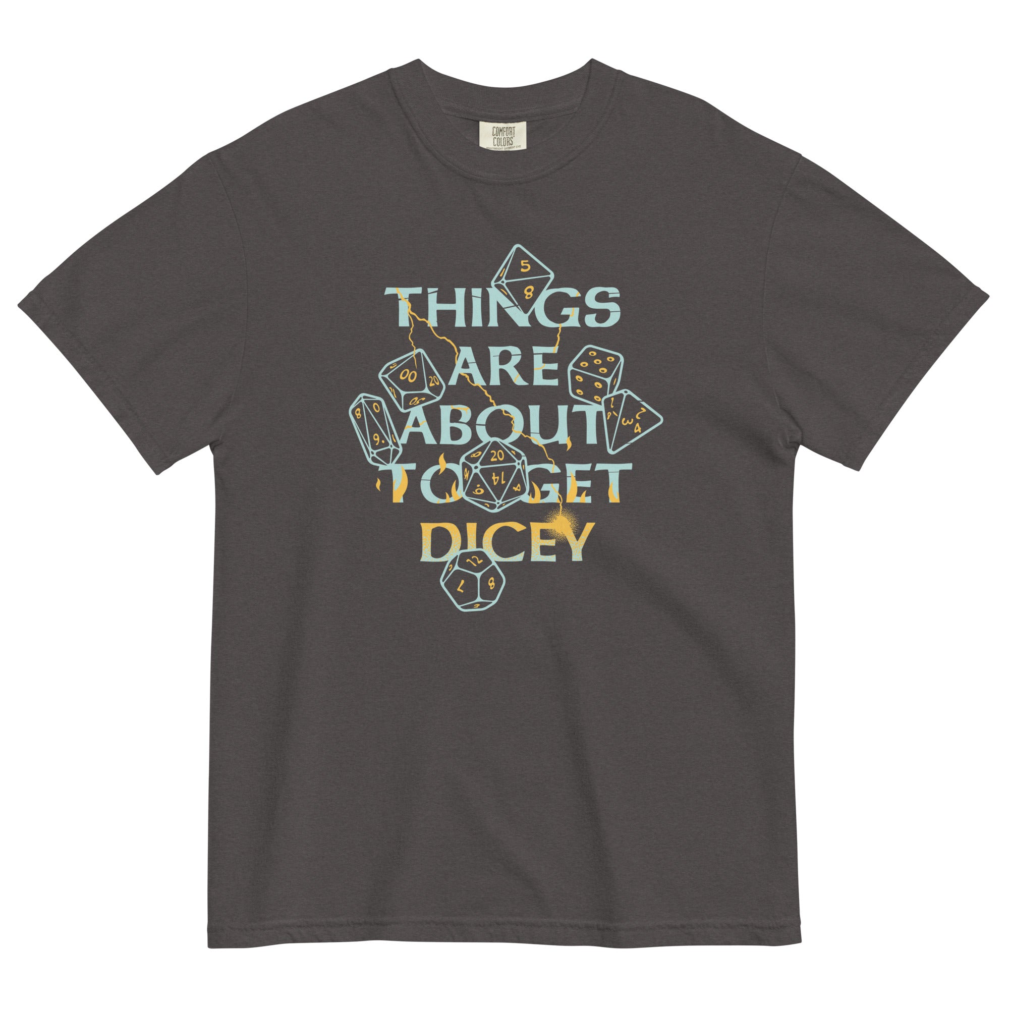 Things Are About To Get Dicey Men's Relaxed Fit Tee Hoodie, Sweatshirt | CoreVibeTees.com (Image 3)