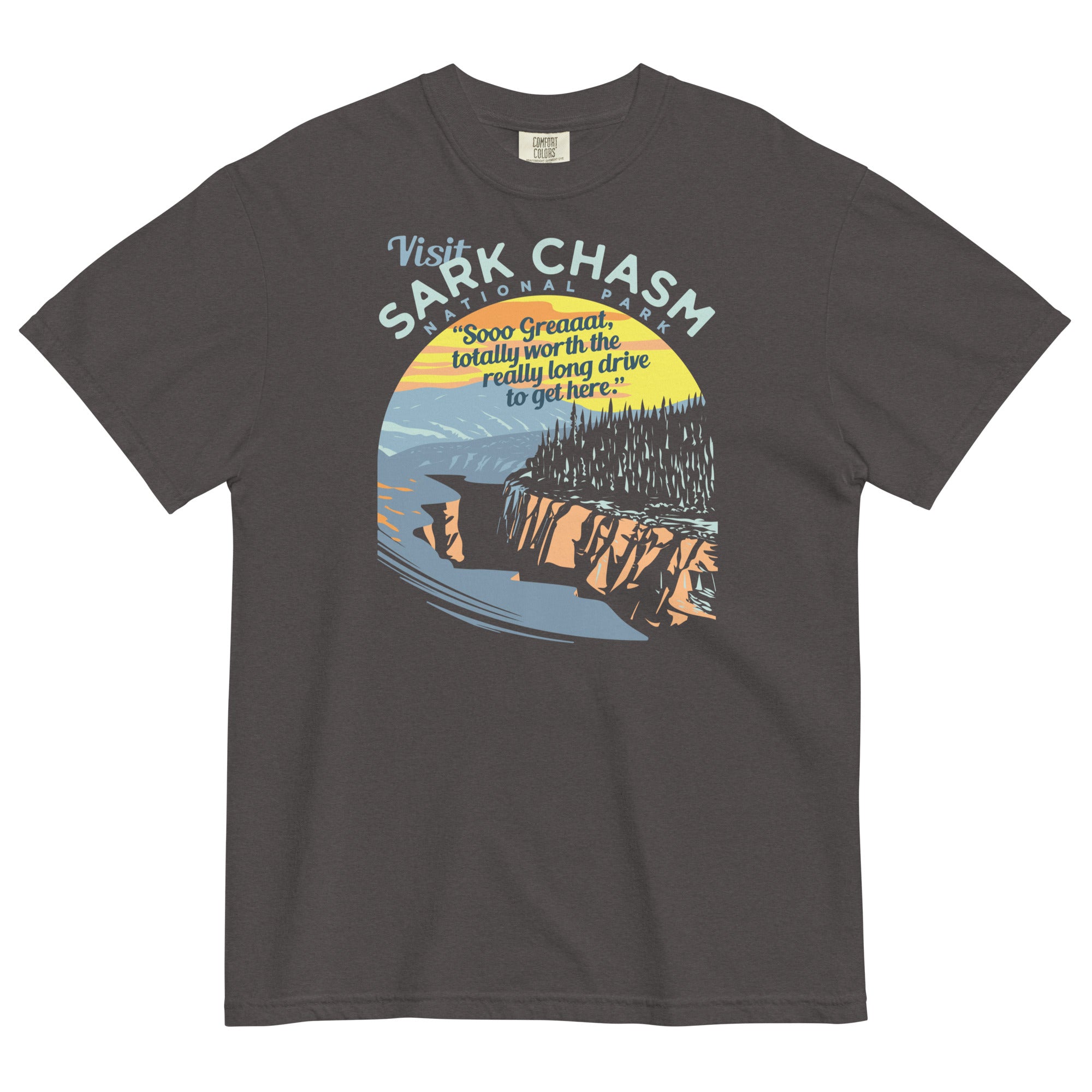 Visit Sark Chasm Men's Relaxed Fit Tee Hoodie, Sweatshirt | CoreVibeTees.com (Image 5)