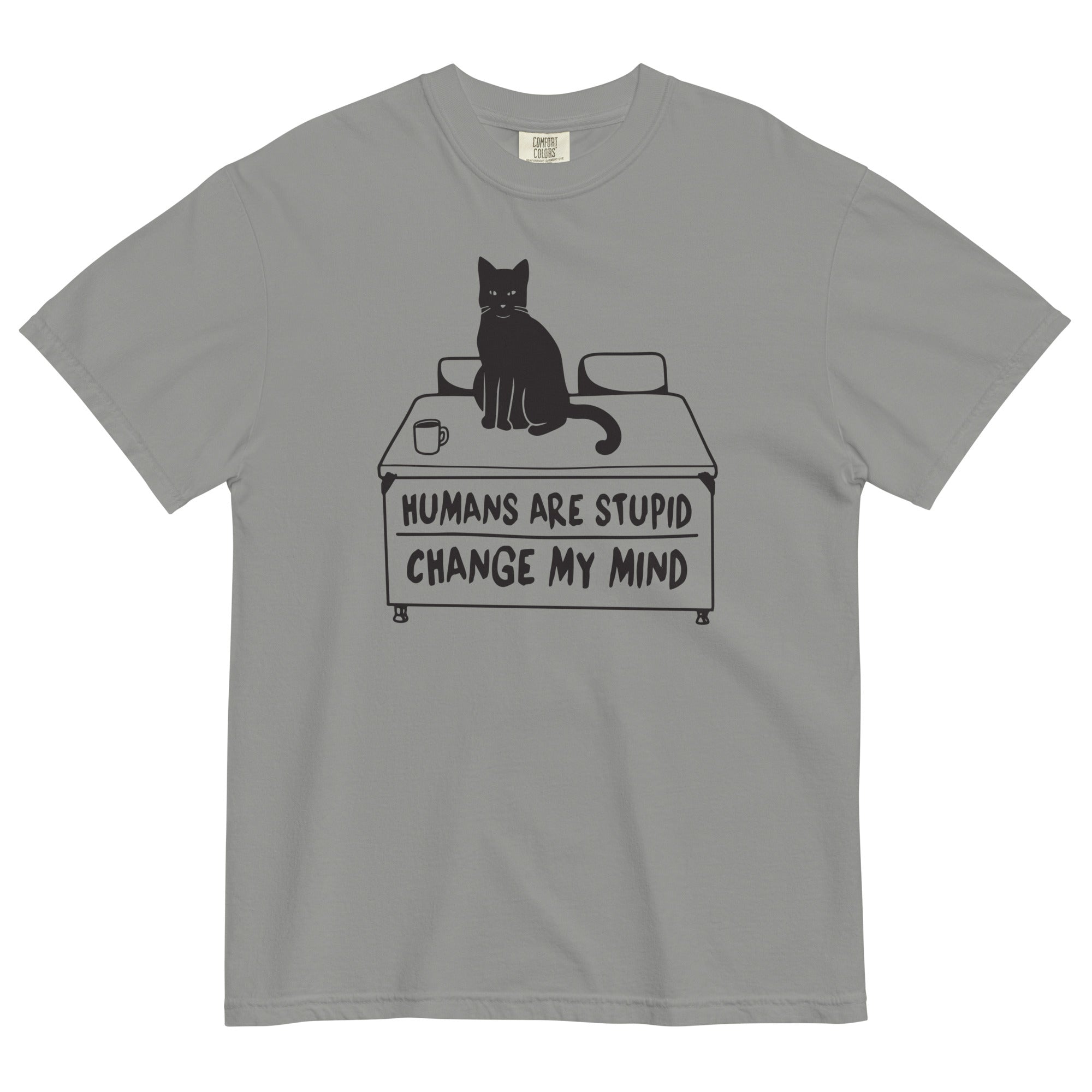 Humans Are Stupid Men's Relaxed Fit Tee Hoodie, Sweatshirt | CoreVibeTees.com (Image 2)