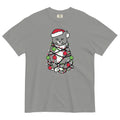 Meowy Christmas Men's Relaxed Fit Tee Hoodie, Sweatshirt | CoreVibeTees.com (Image 1)