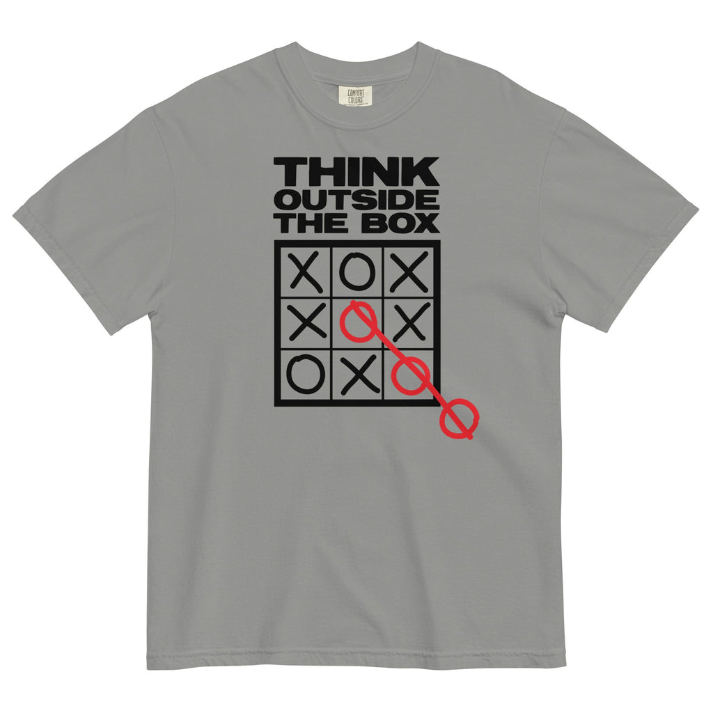 Think Outside The Box Men's Relaxed Fit Tee Hoodie, Sweatshirt | CoreVibeTees.com (Image 2)