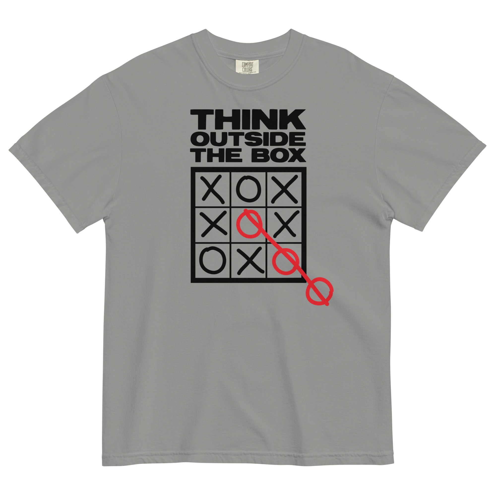 Think Outside The Box Men's Relaxed Fit Tee Hoodie, Sweatshirt | CoreVibeTees.com (Image 2)