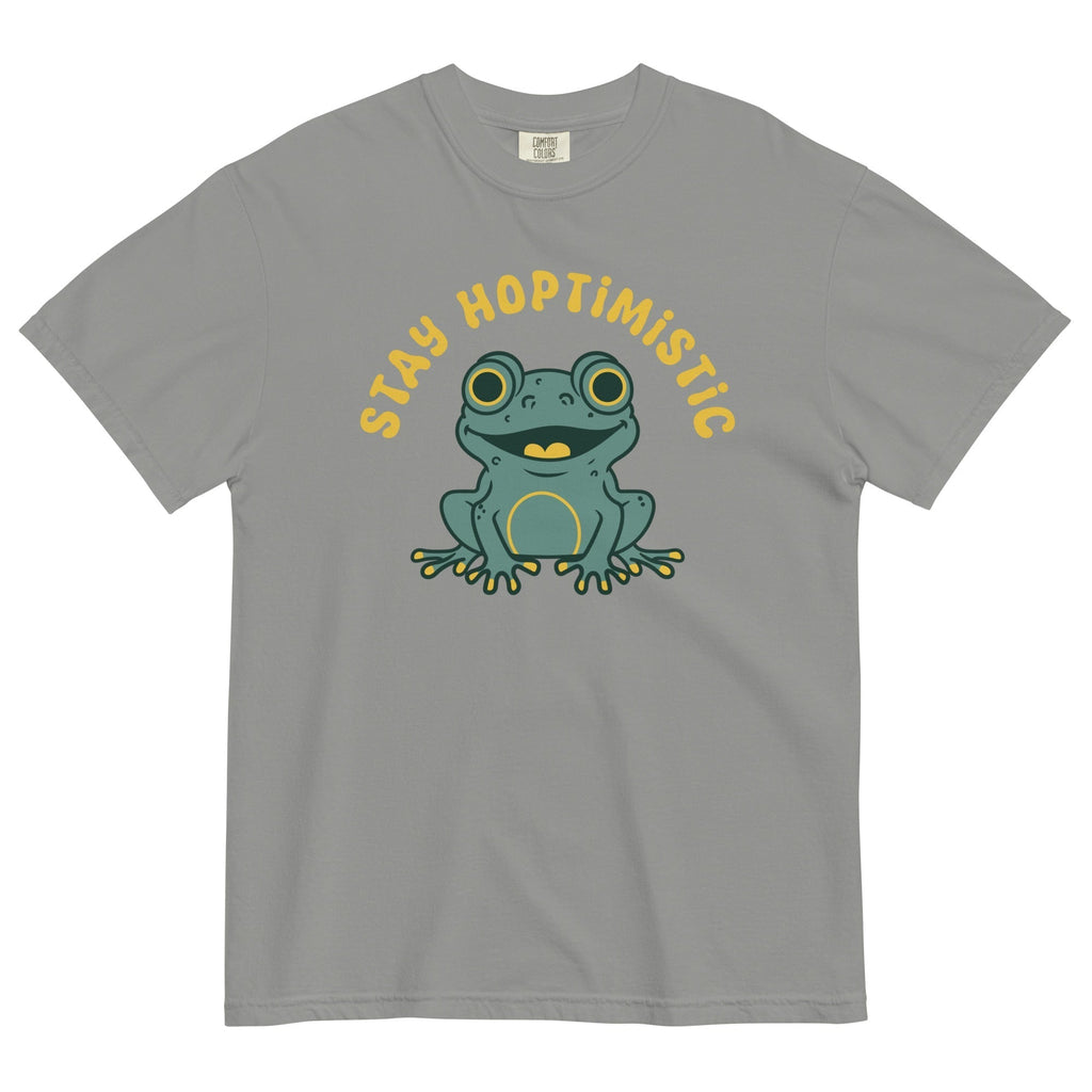 Stay Hoptimistic Men's Relaxed Fit Tee Hoodie, Sweatshirt | CoreVibeTees.com (Image 4)