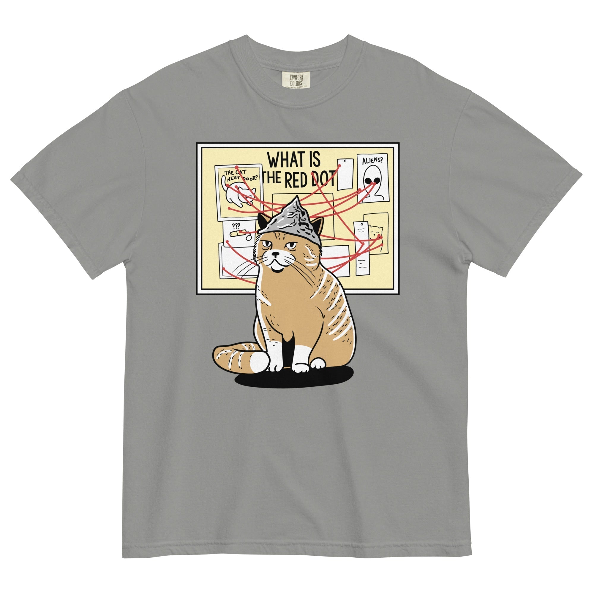 What Is The Red Dot? Men's Relaxed Fit Tee Hoodie, Sweatshirt | CoreVibeTees.com (Image 4)