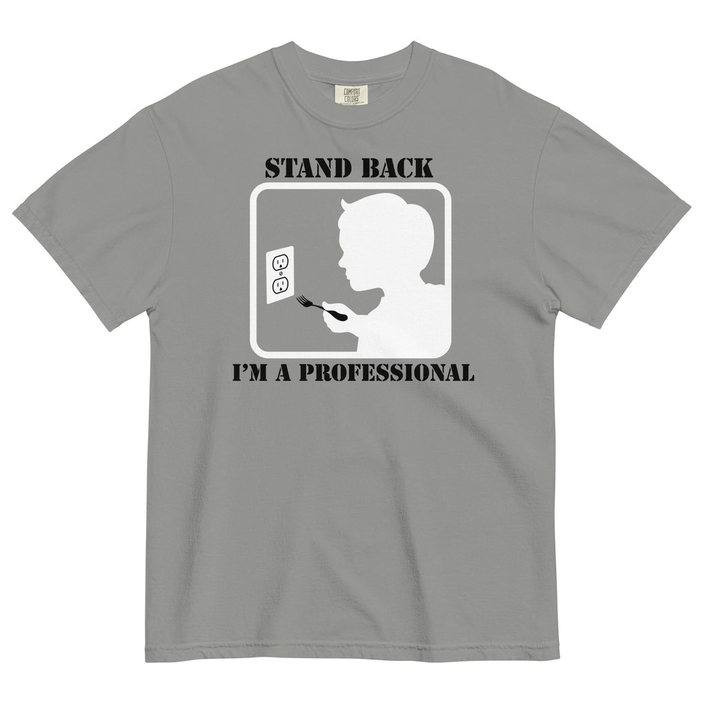 Stand Back, I'm A Professional Men's Relaxed Fit Tee Hoodie, Sweatshirt | CoreVibeTees.com (Image 2)