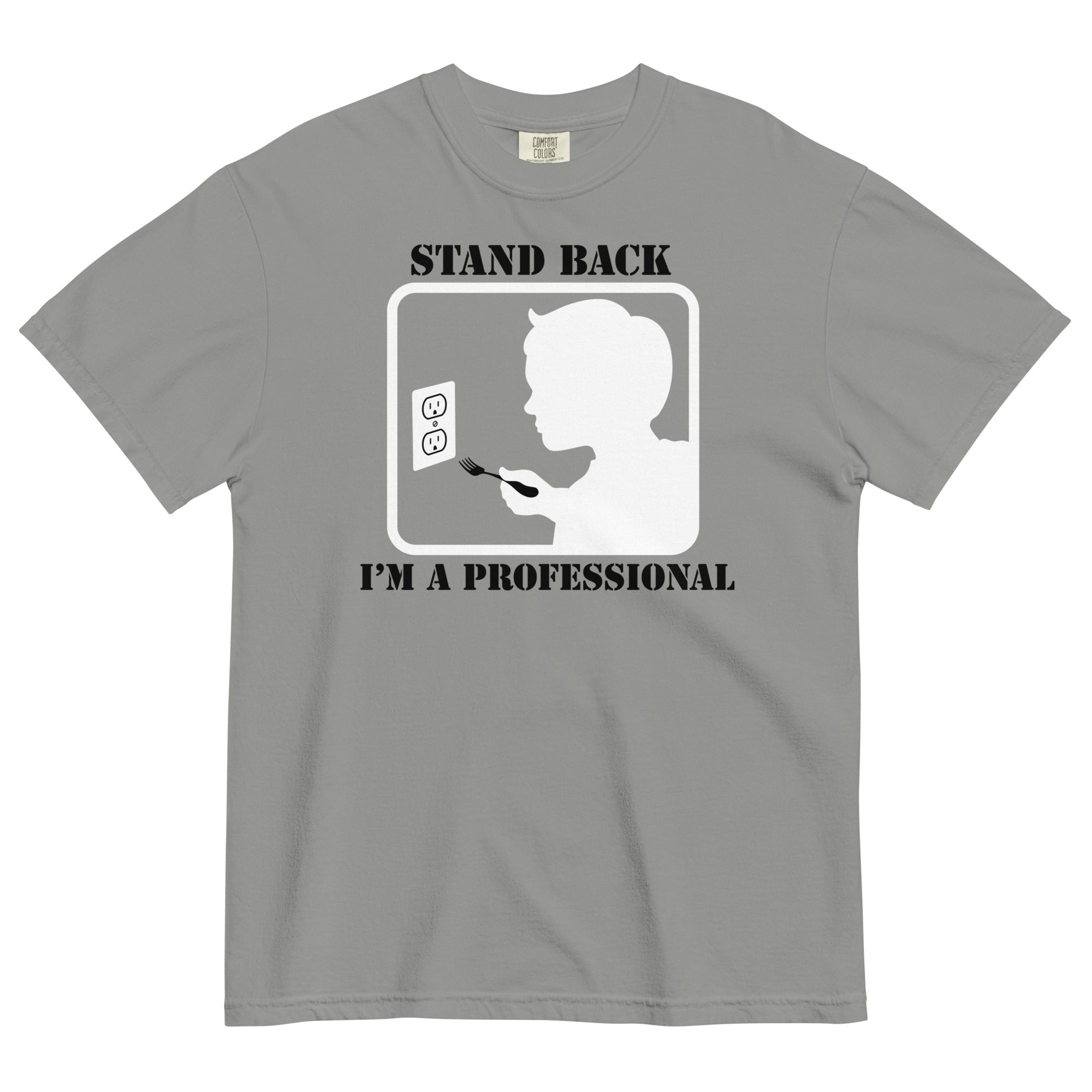 Stand Back, I'm A Professional Men's Relaxed Fit Tee Hoodie, Sweatshirt | CoreVibeTees.com (Image 2)