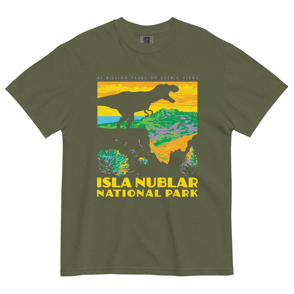 Isla Nublar National Park Men's Relaxed Fit Tee Hoodie, Sweatshirt | CoreVibeTees.com (Image 4)