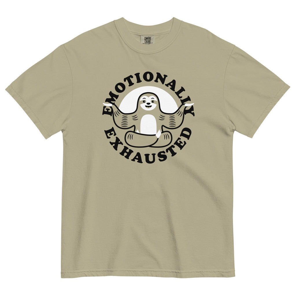Emotionally Exhausted Men's Relaxed Fit Tee Hoodie, Sweatshirt | CoreVibeTees.com (Image 5)
