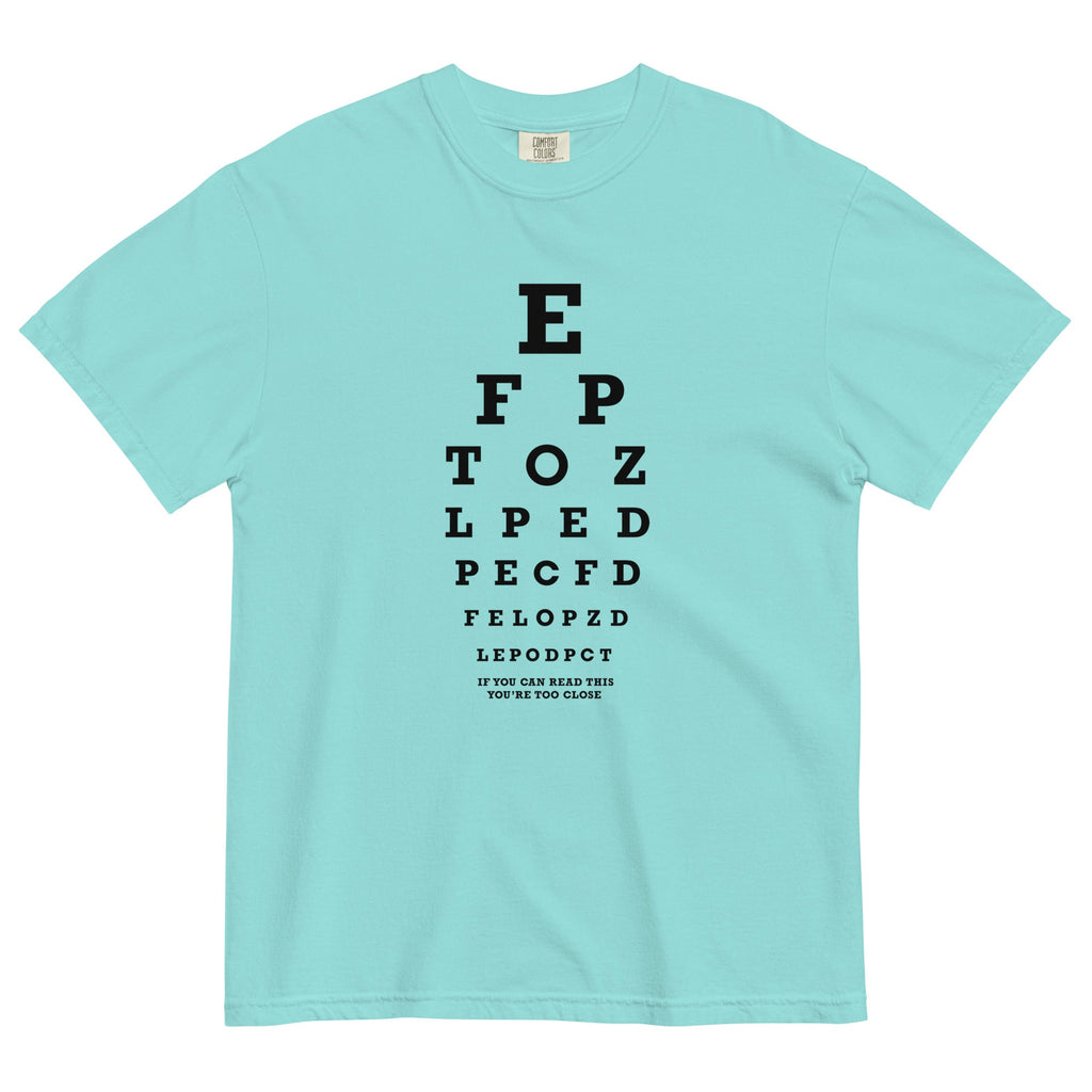 Too Close Eye Chart Men's Relaxed Fit Tee Hoodie, Sweatshirt | CoreVibeTees.com (Image 5)