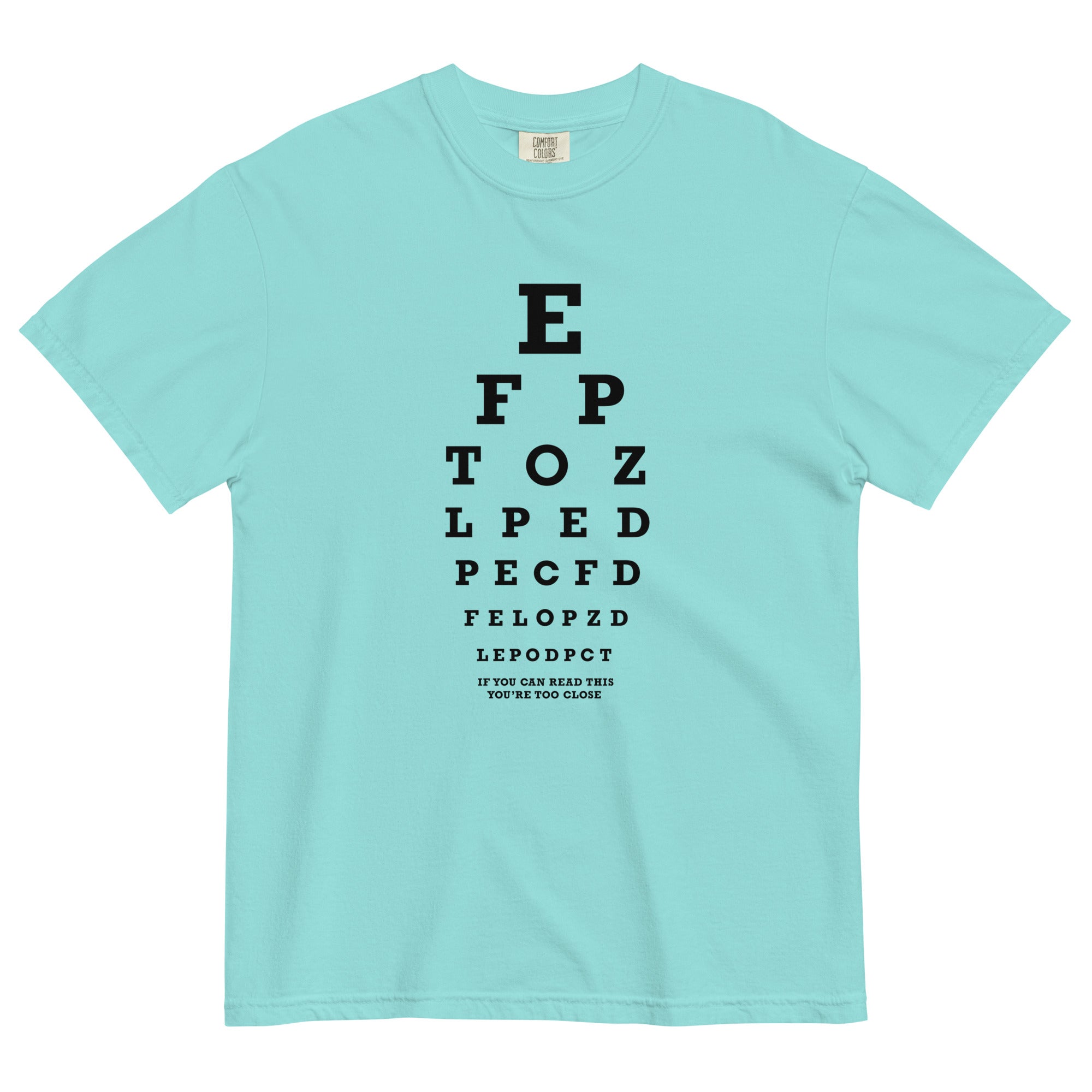 Too Close Eye Chart Men's Relaxed Fit Tee Hoodie, Sweatshirt | CoreVibeTees.com (Image 5)
