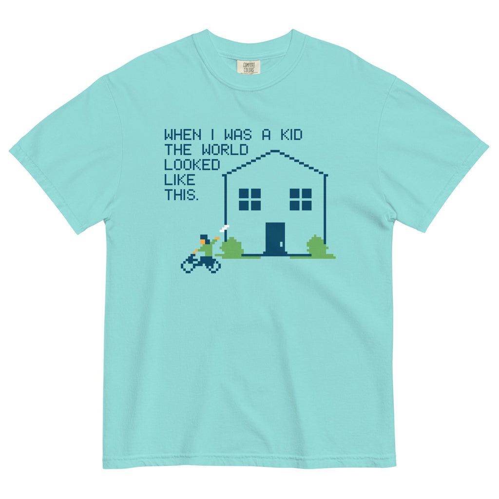 When I Was A Kid The World Men's Relaxed Fit Tee Hoodie, Sweatshirt | CoreVibeTees.com (Image 1)