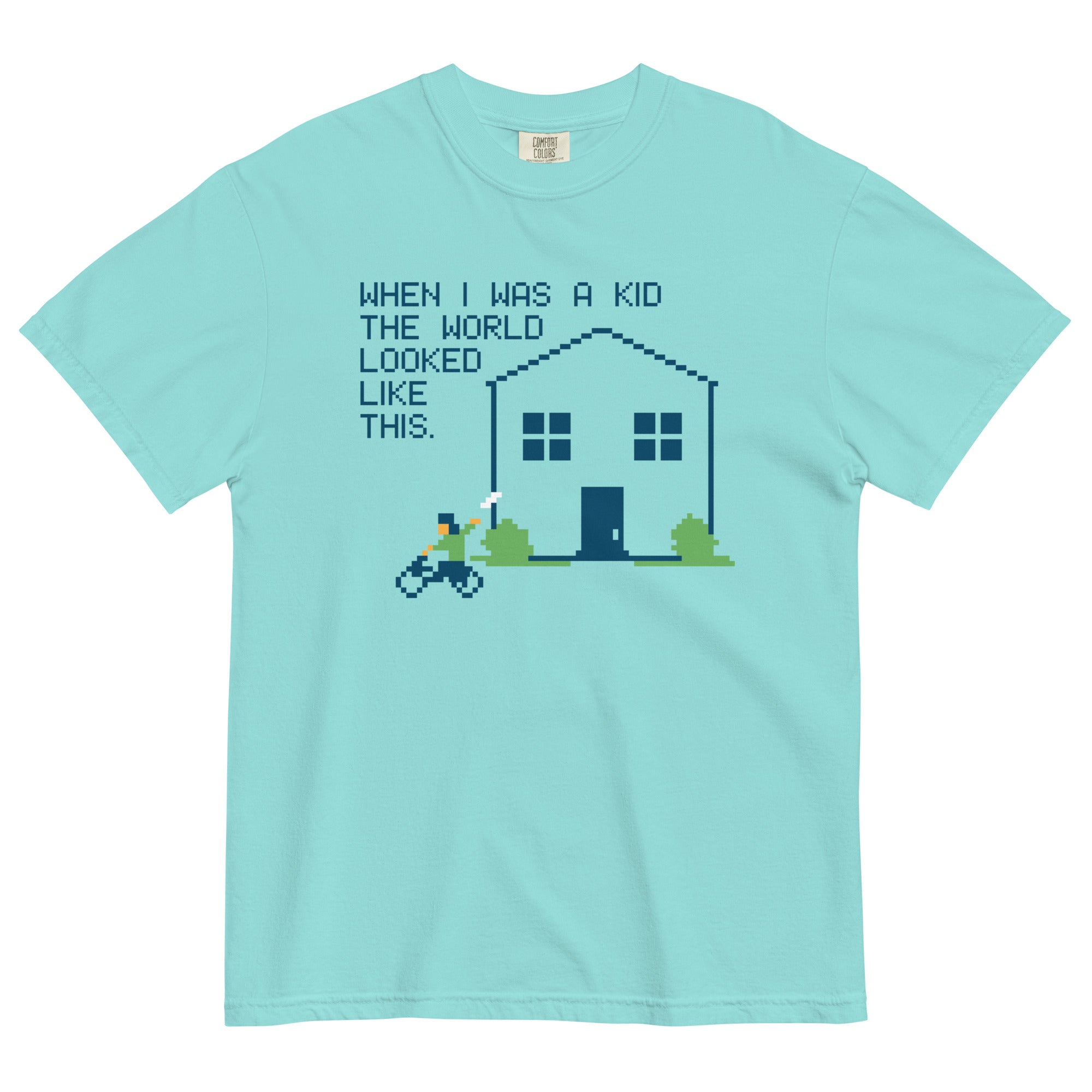 When I Was A Kid The World Men's Relaxed Fit Tee Hoodie, Sweatshirt | CoreVibeTees.com (Image 1)
